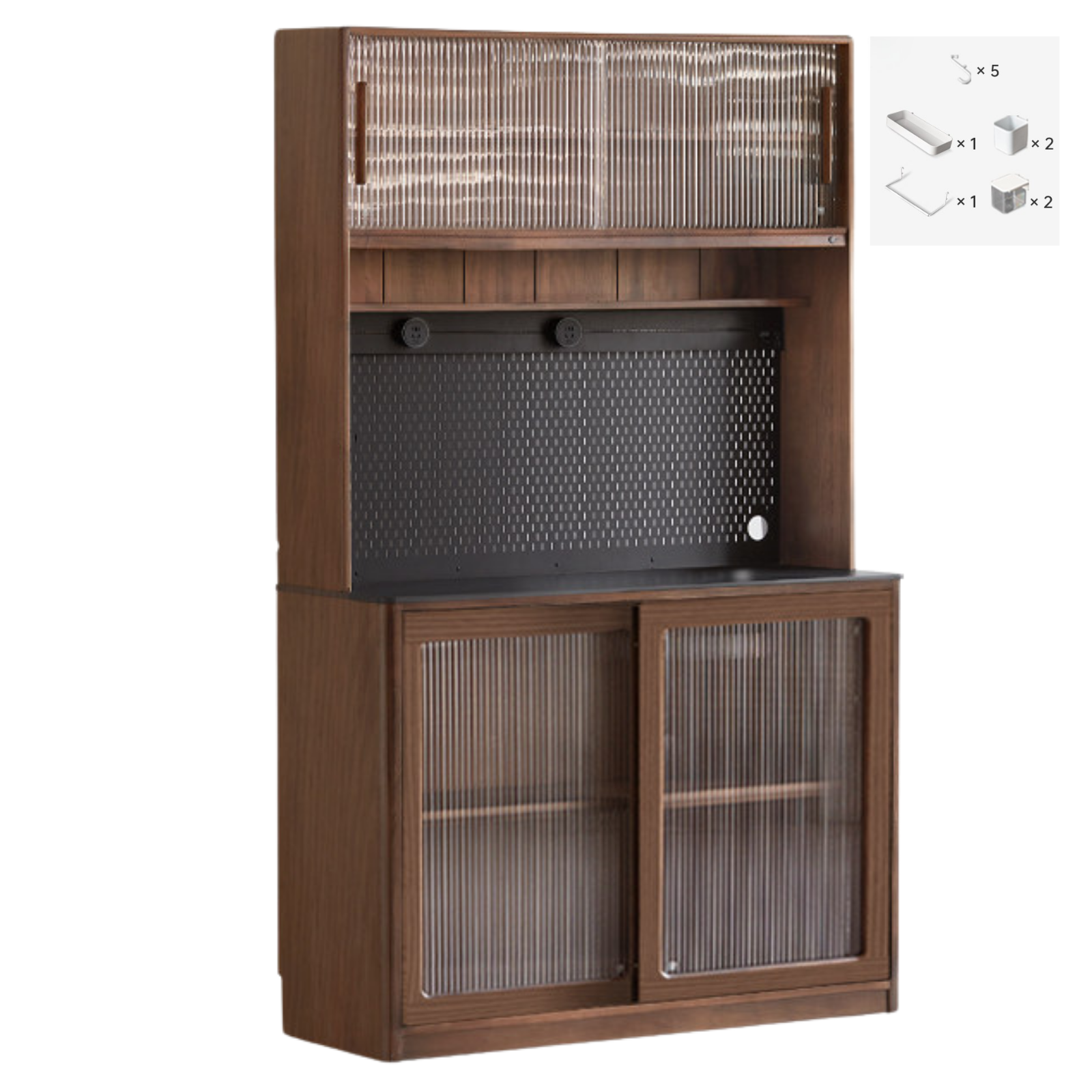 Sandalwood, Ash, White Ash Solid Wood Rock Board Modern Sideboard