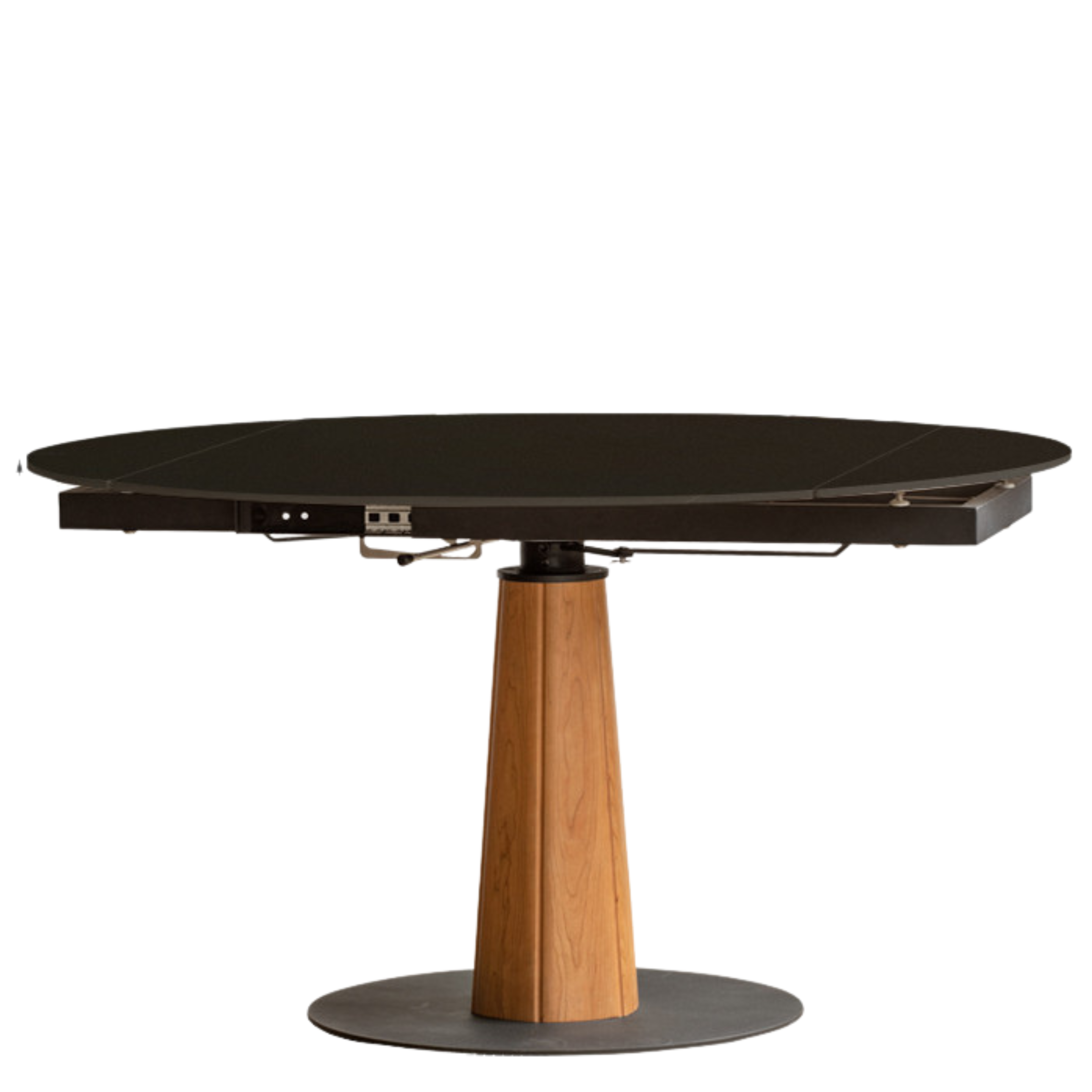 Cherry, Black Walnut, Ash Solid Wood Folding Retro Rock Plate Dining Table