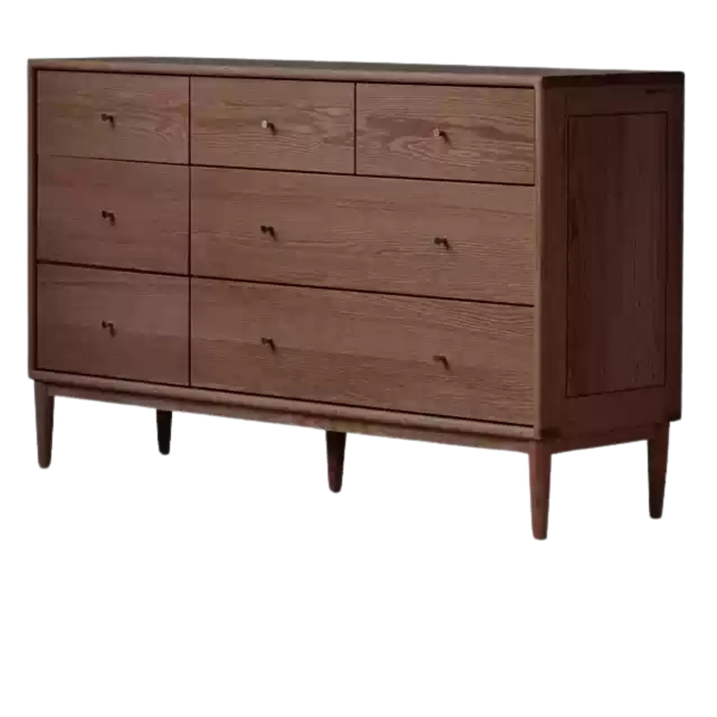 Oak Solid Wood Modern Chest of Drawers