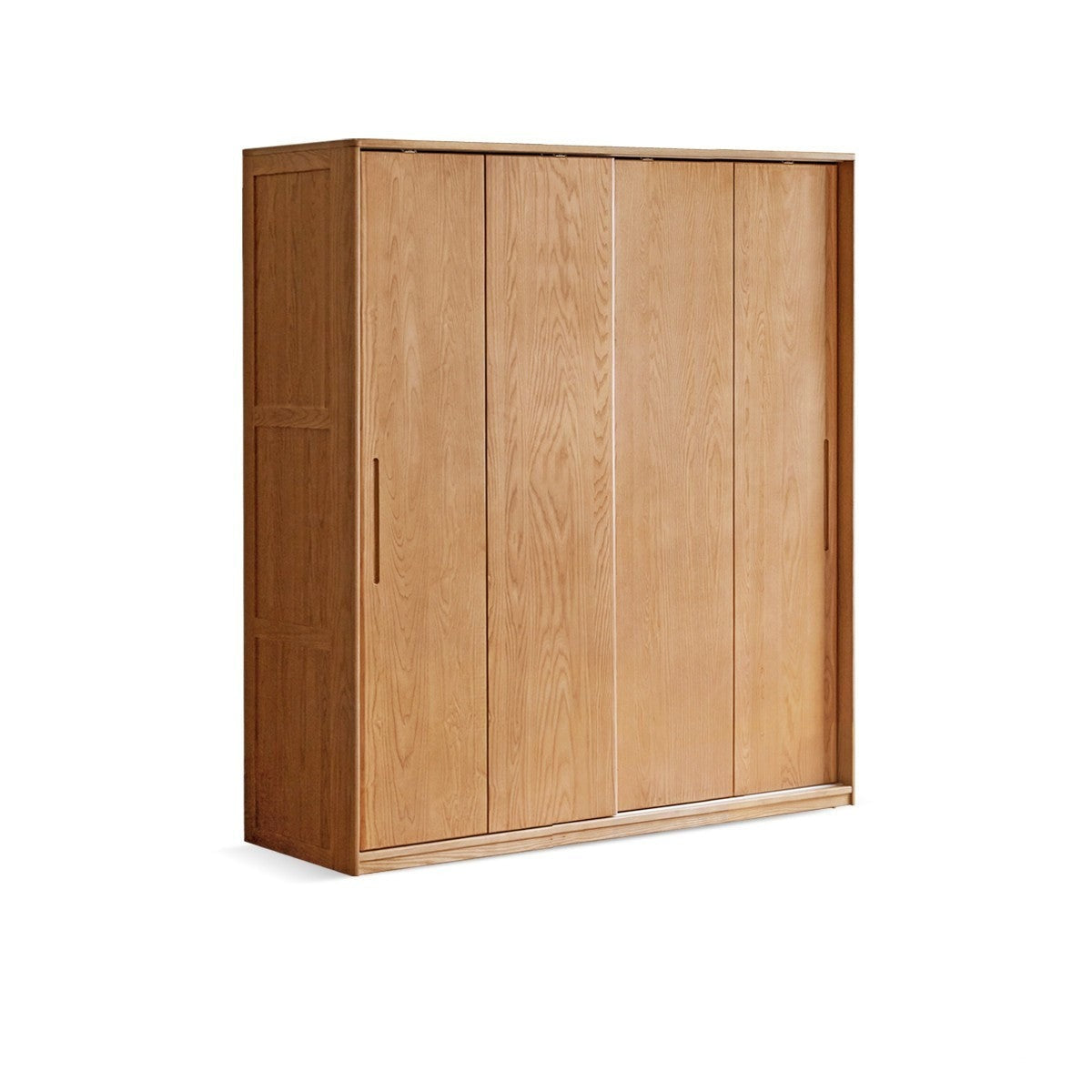 Oak, Ash Solid Wood Wardrobe Sliding Door.