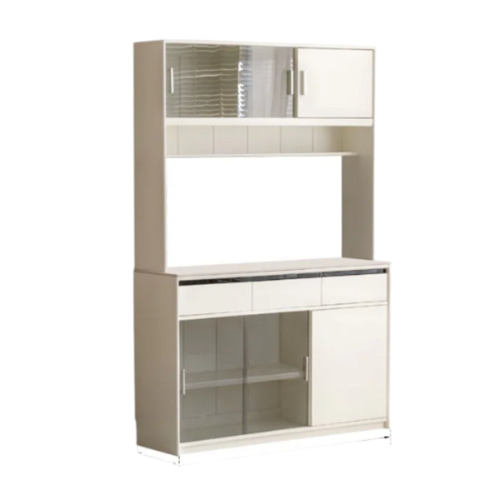 Solid Rubberwood Cream Style Rock Board Sideboard.