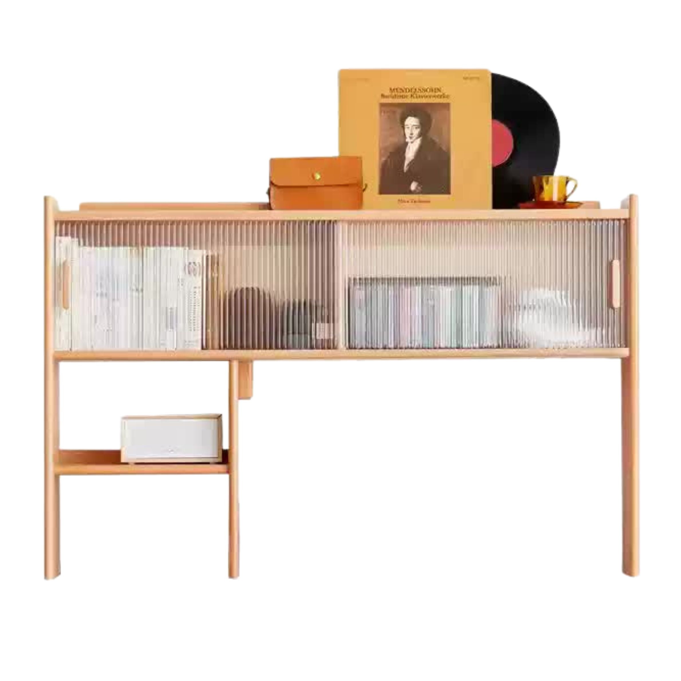Beech Solid Wood Modern Bookshelf