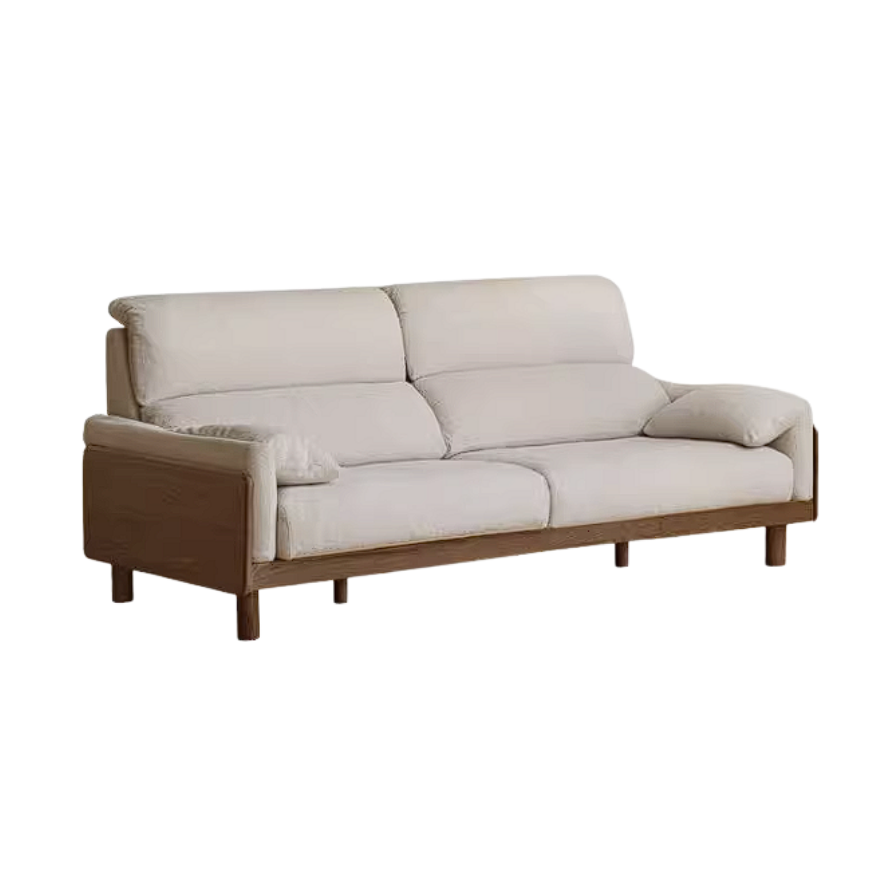 Ash Solid Wood Sofa with Modern Casual Design