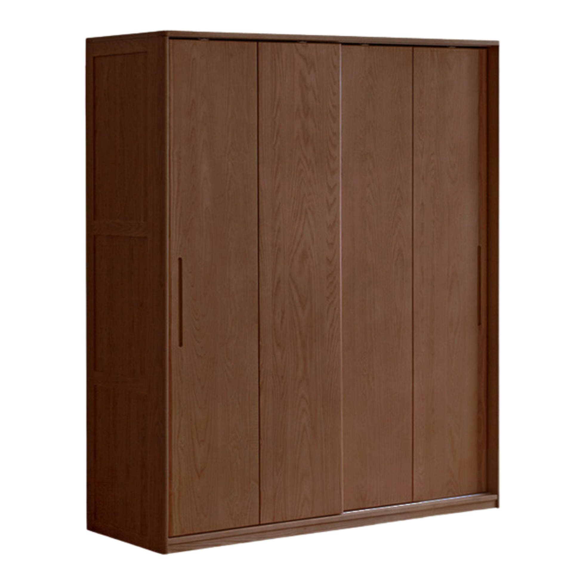 White Ash, Ash, Oak Solid Wood Wardrobe With Sliding Doors