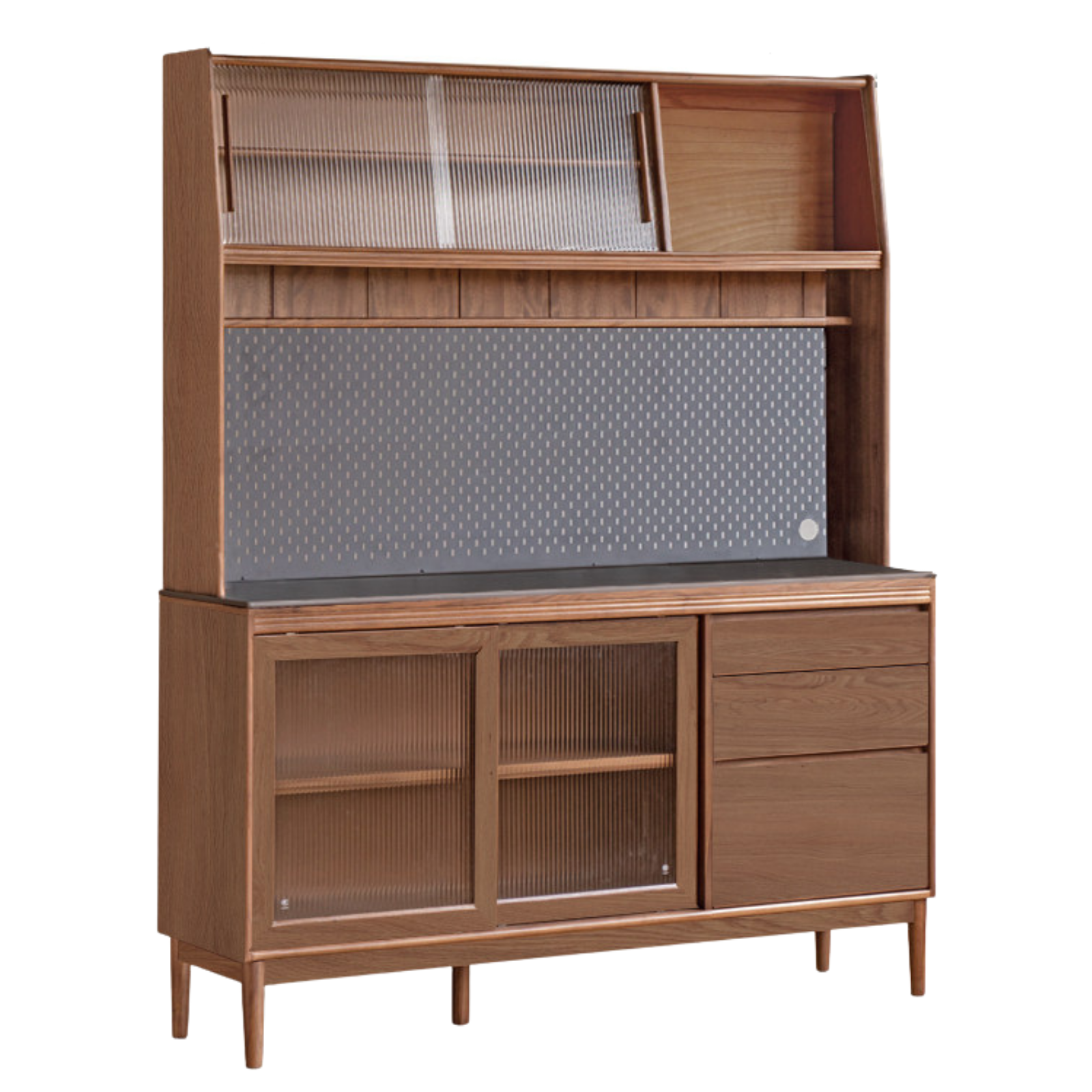 Black Walnut, Oak, Sandalwood, Ash, White Ash Solid Wood Rock Board Sideboard