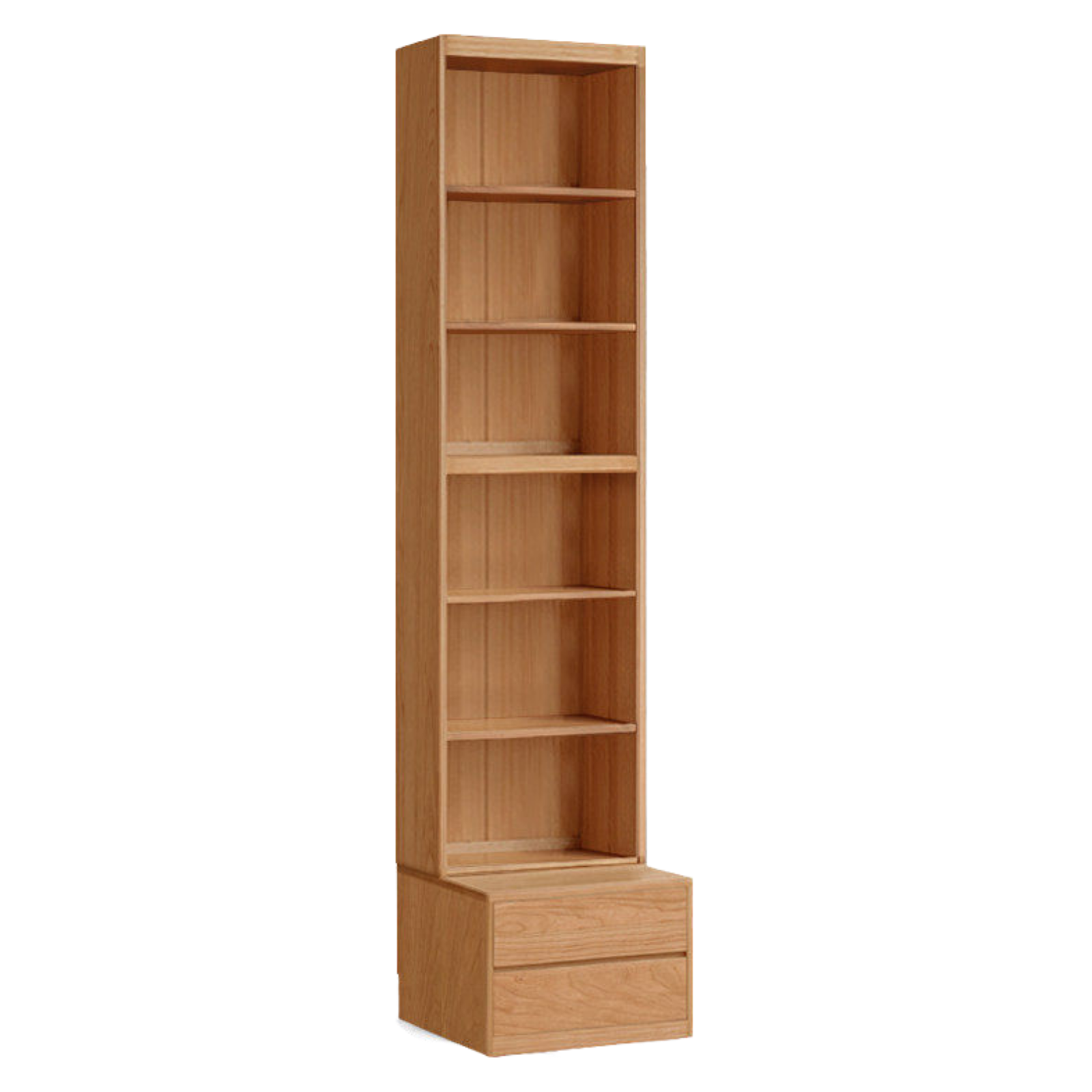 Cherry Solid Wood Bookcase Combination Glass Cabinet