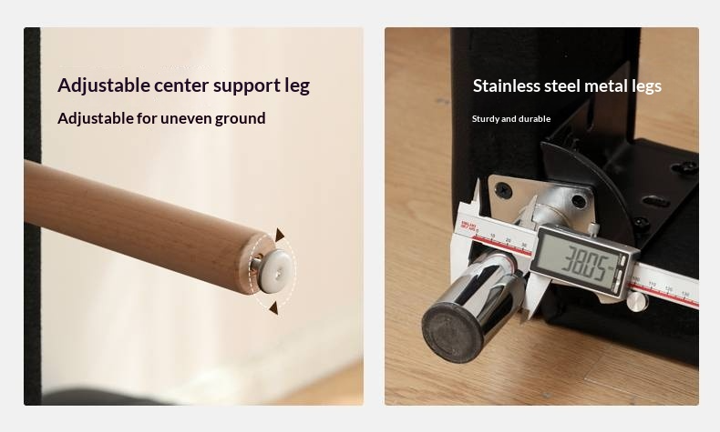 Genuine Leather Bed in Light Luxury Style