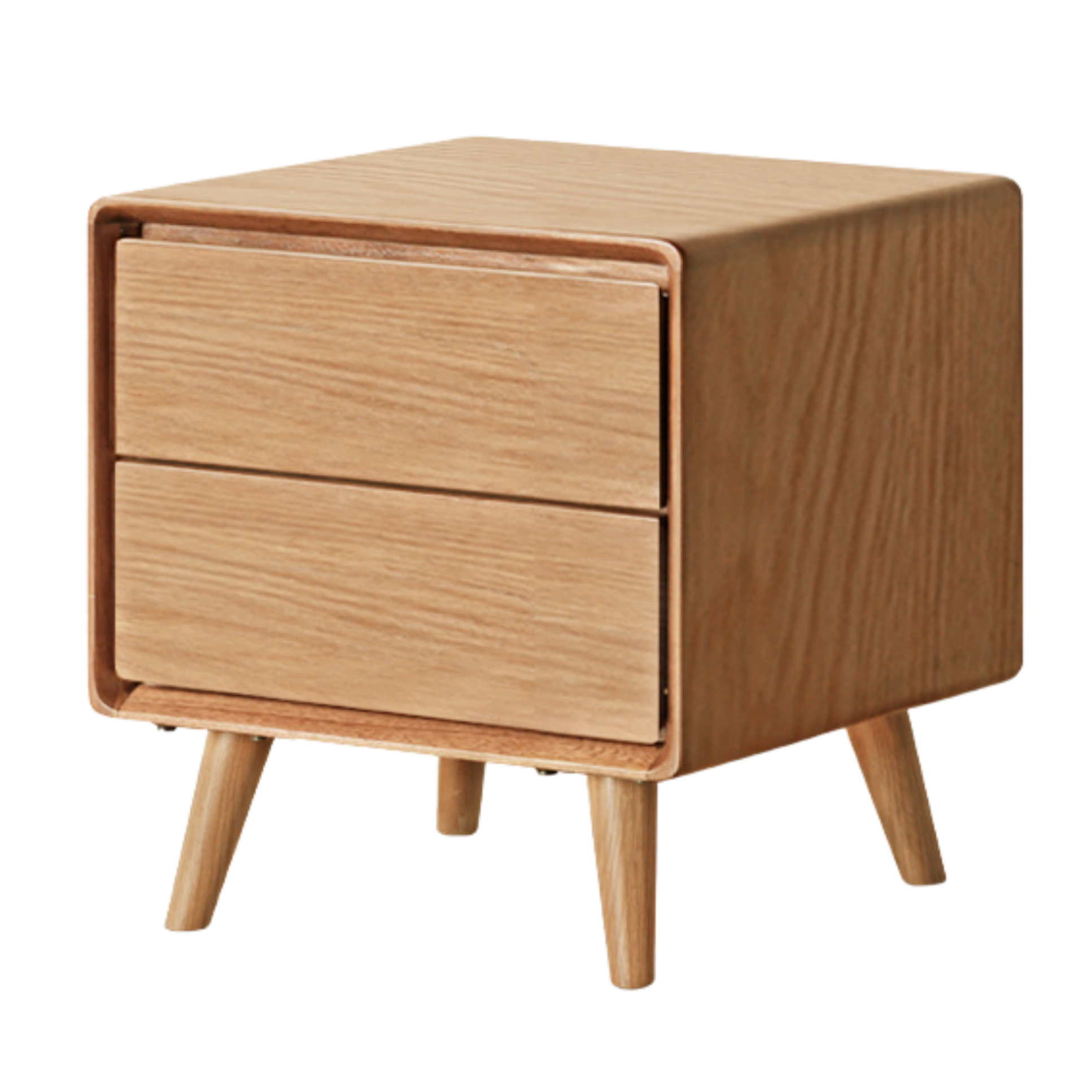 Black Walnut, Ash, Oak Solid Wood Classic Nightstand.