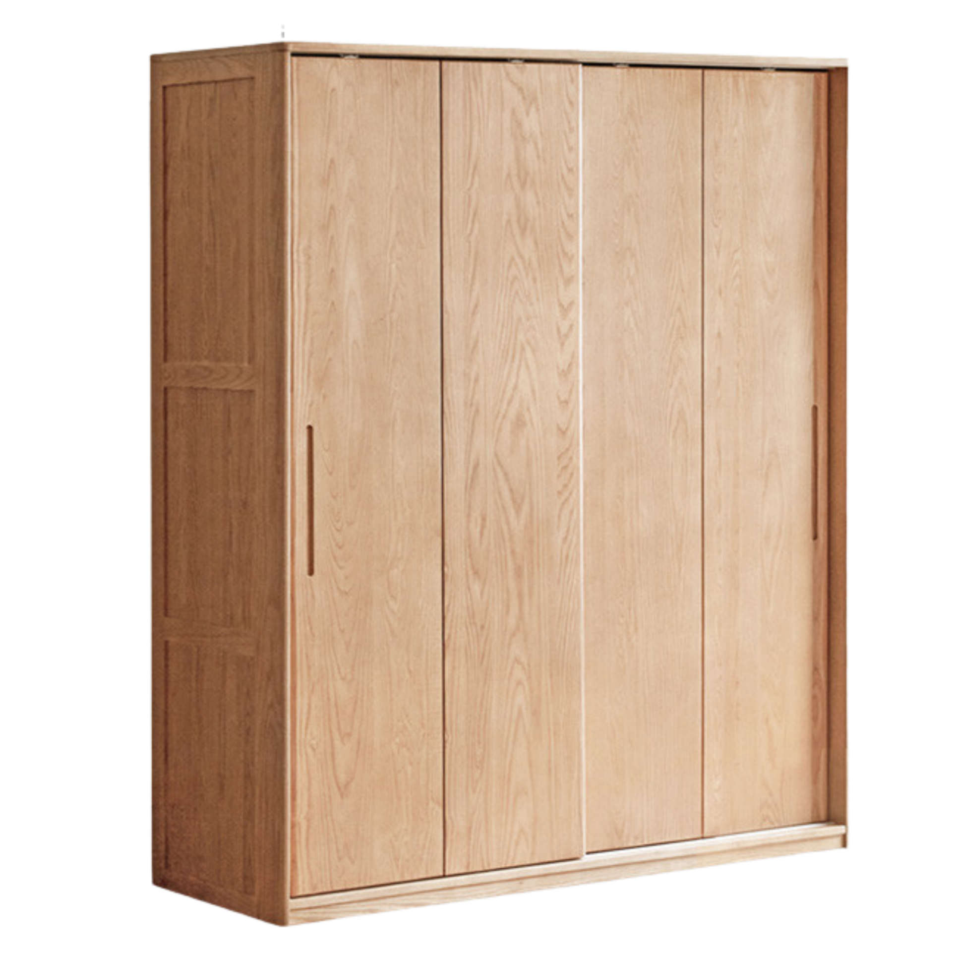 Oak, Ash, Manchurian Ash Solid Wood Wardrobe With Sliding Doors.