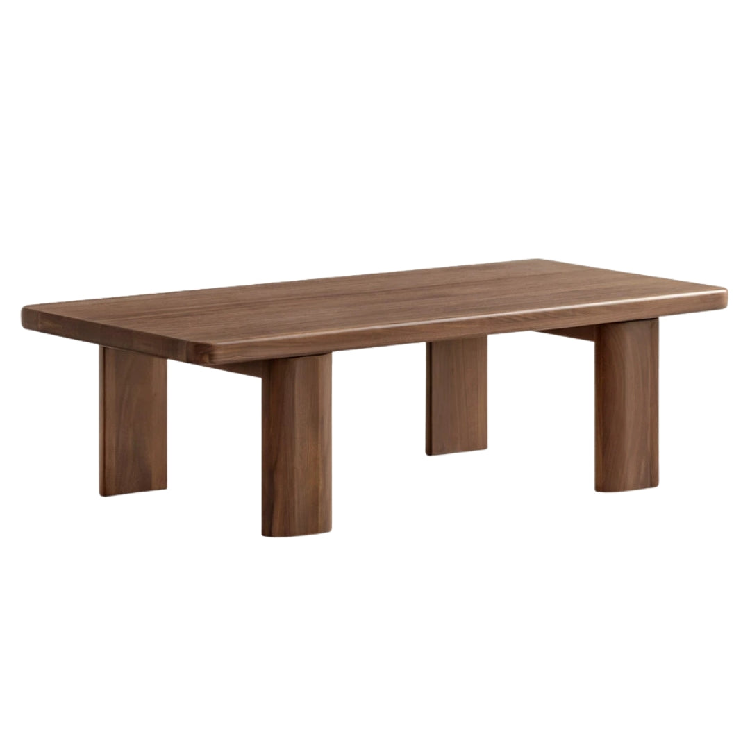 Black Walnut Solid Wood Wabi-Sabi Style Tea Table