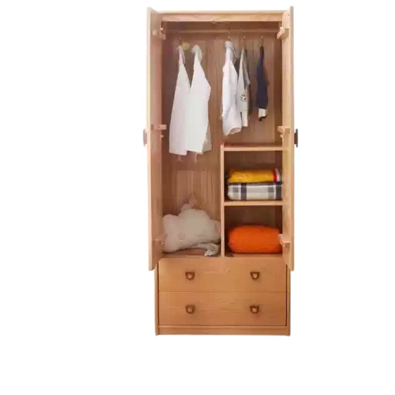 Oak Solid Wood Children's Wardrobe
