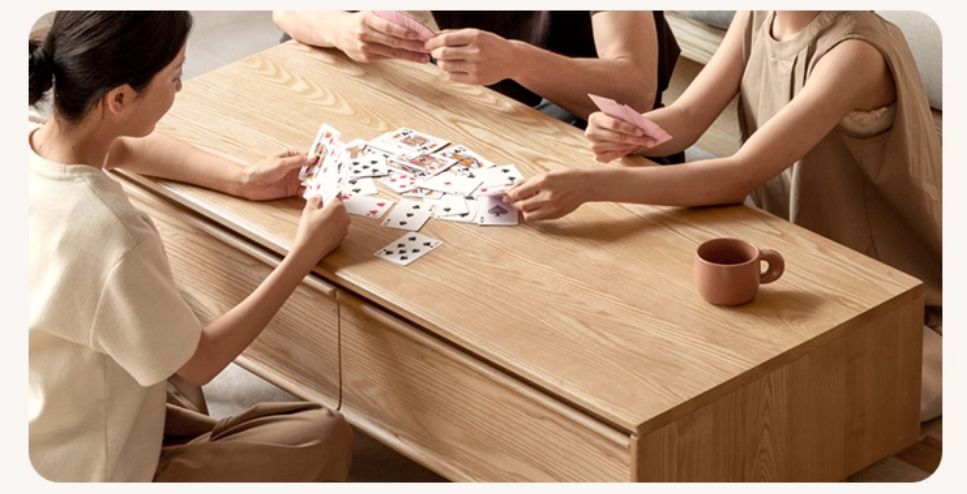 Ash, Oak Solid Wood Solid Wood Coffee Table