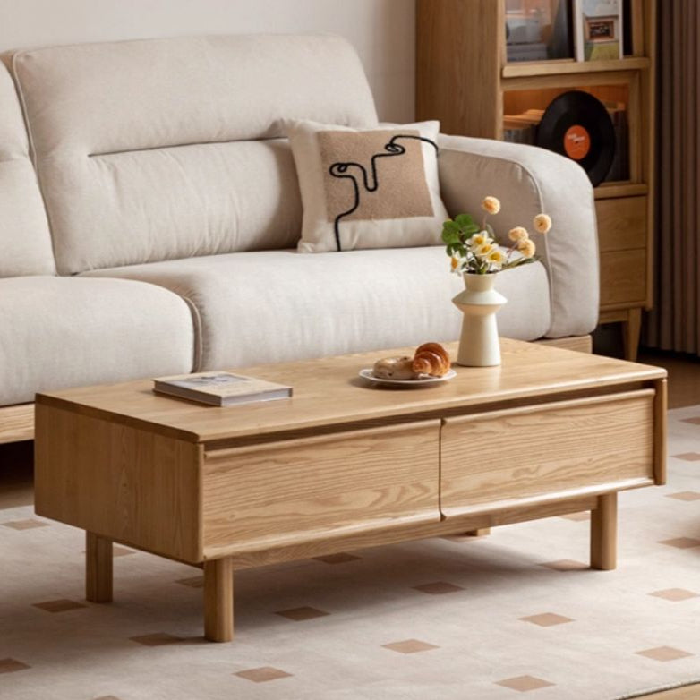 Ash, Oak Solid Wood Solid Wood Coffee Table
