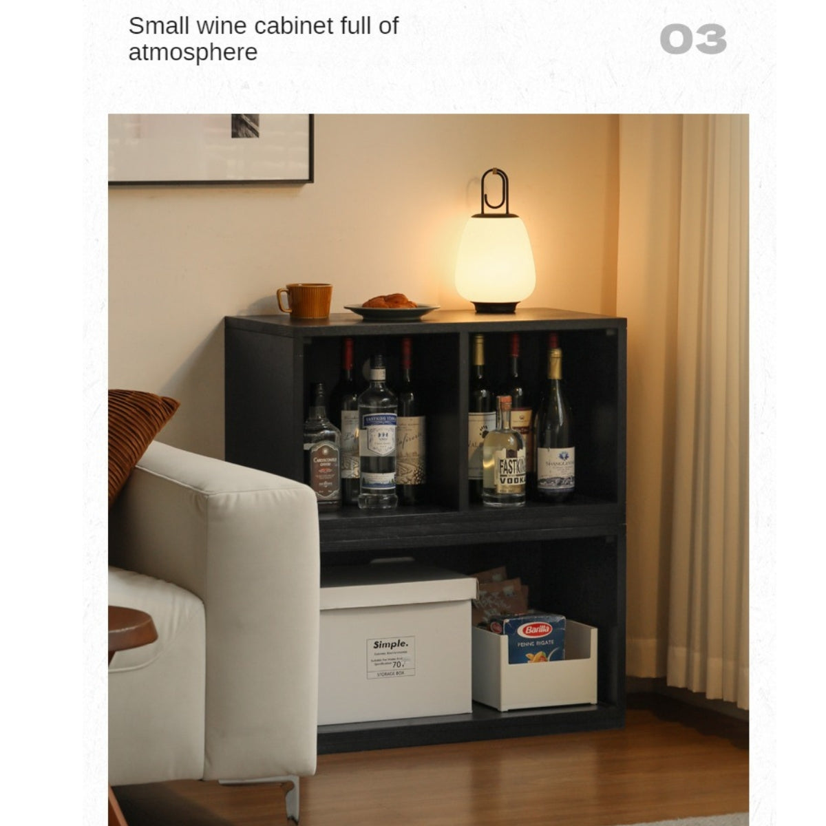 Oak Solid Wood Modern Module Combination Bookcase