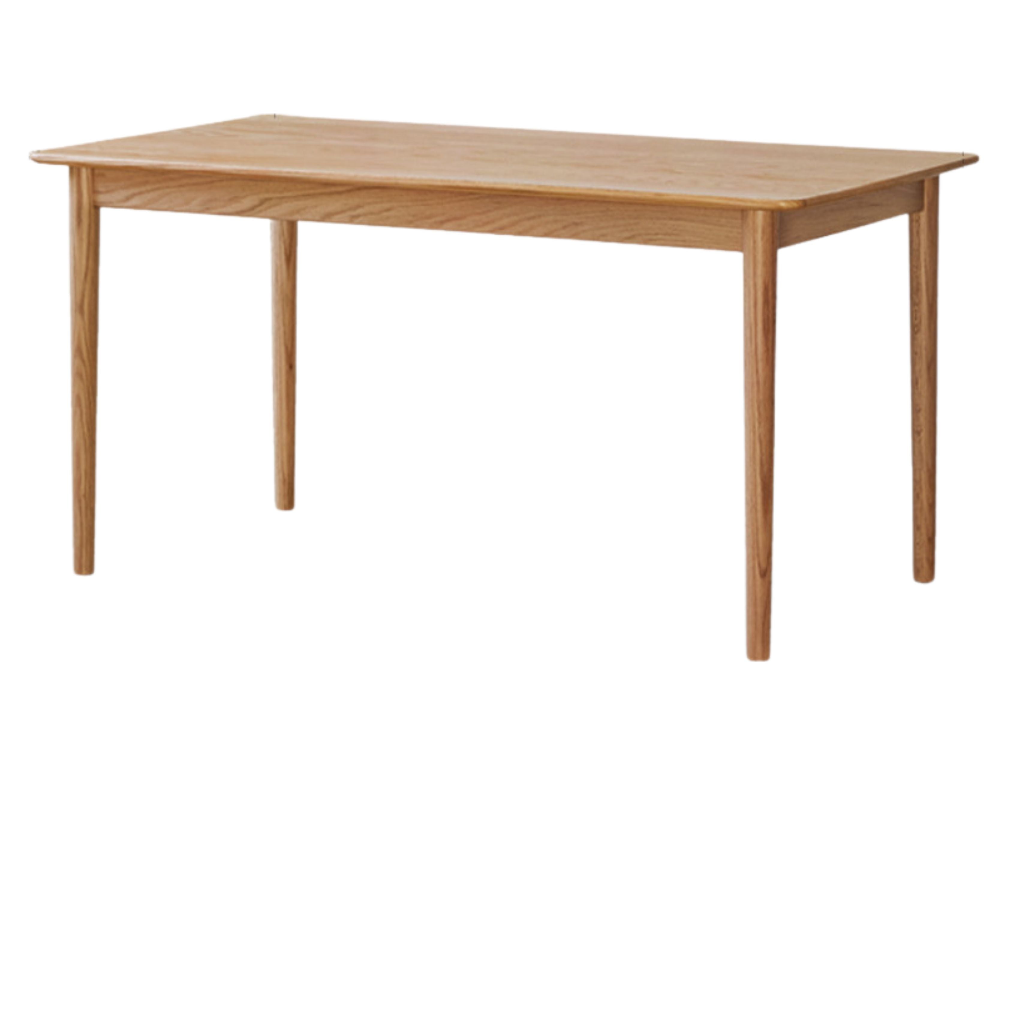 Oak, Beech Solid Wood Dining Table With Rock Slab Surface