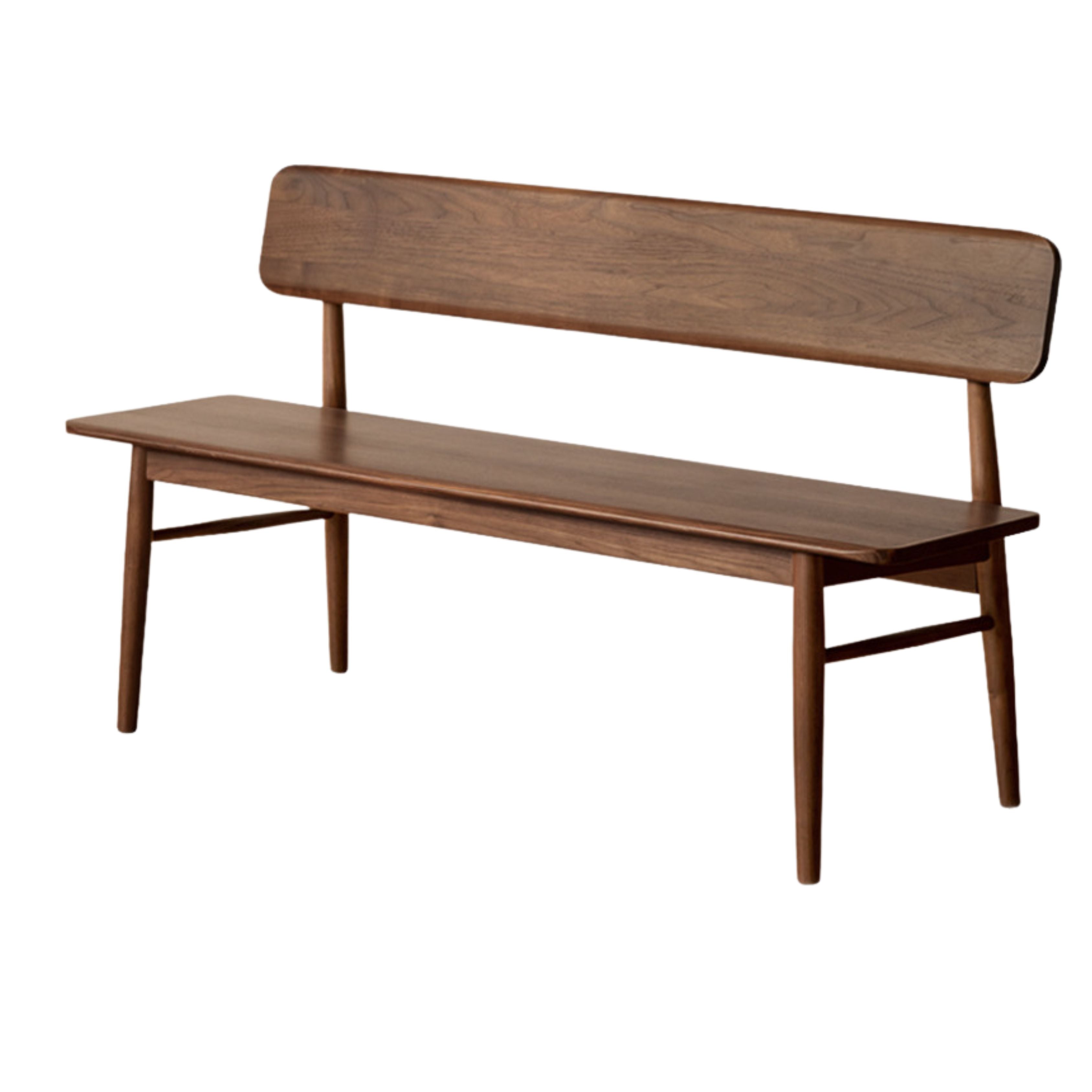 Black Walnut Solid Wood Long Bench