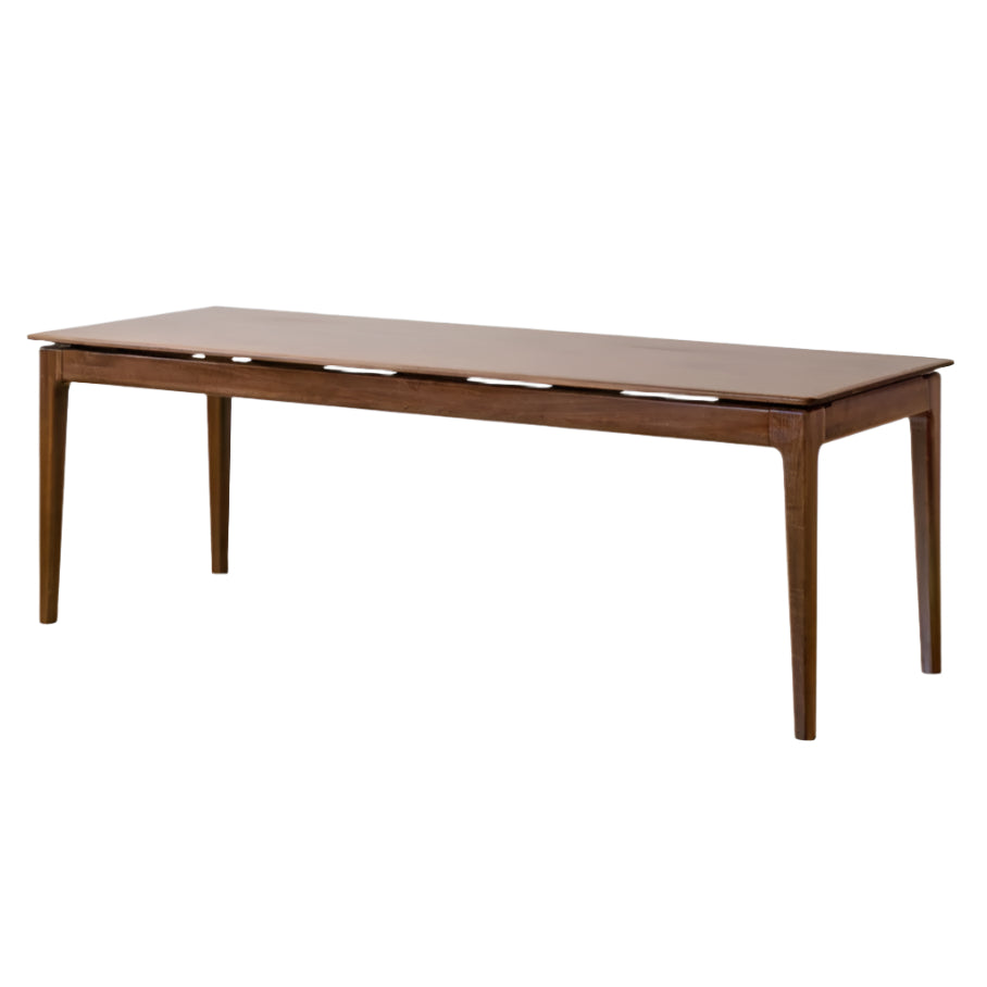 Black Walnut Solid Wood Rectangular Long Dining Table