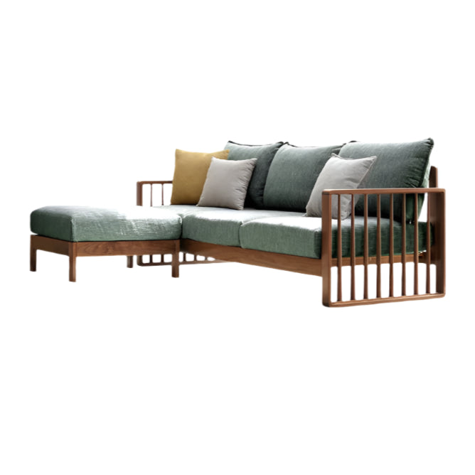 Ash Solid Wood Corner Modern Simple Sofa.