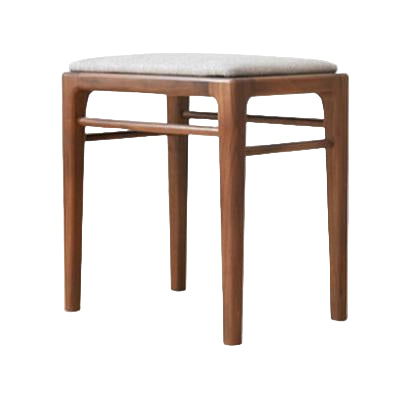 Black Walnut Solid Wood Makeup Stool