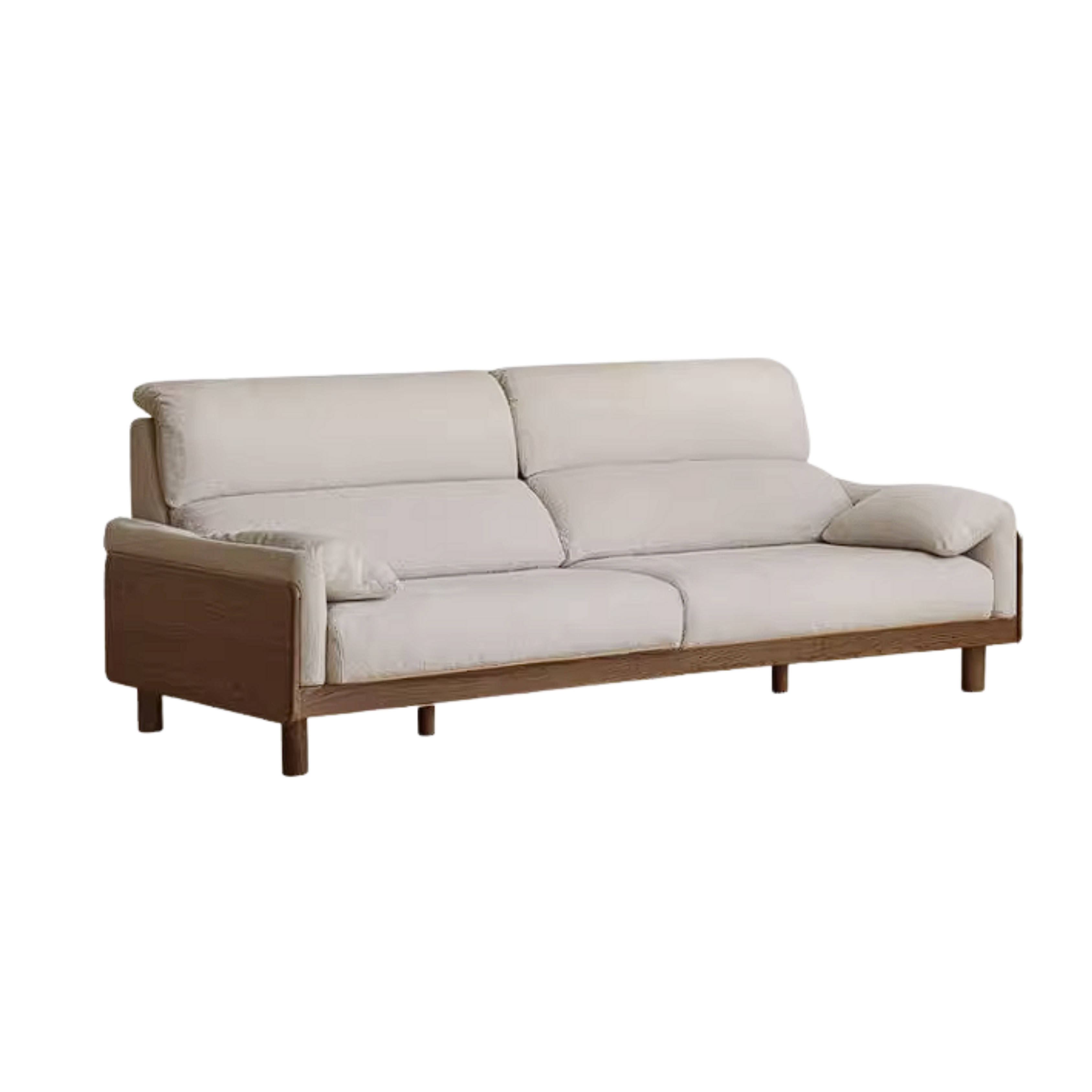 Ash Solid Wood Sofa with Modern Casual Design
