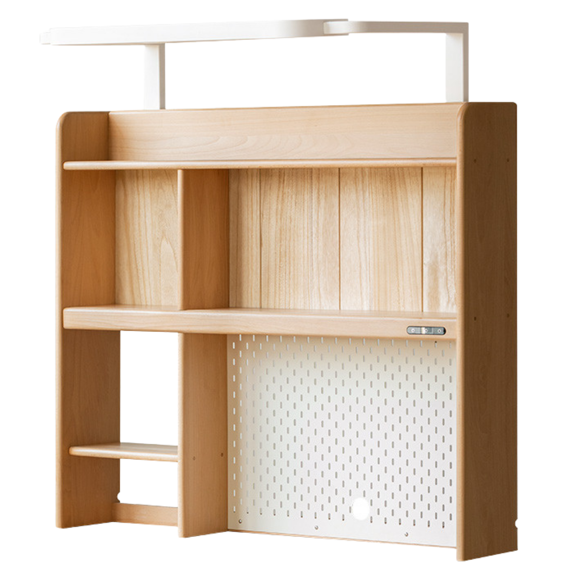 Beech, Oak, Poplar Solid Wood Study Desk with Shelf