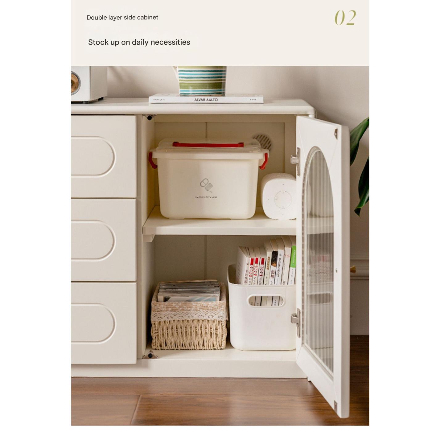 Solid Rubberwood White Cream Style Dressing Table.