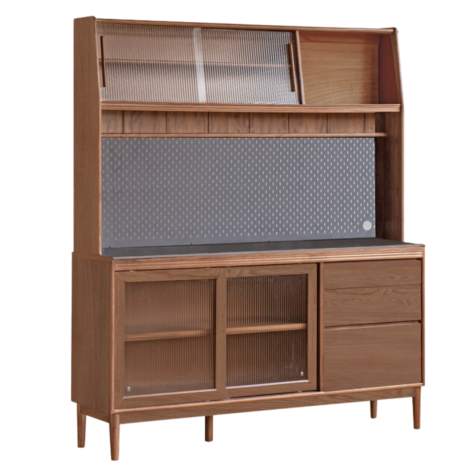 Black Walnut, Oak, Sandalwood, Ash, White Ash Solid Wood Rock Board Sideboard