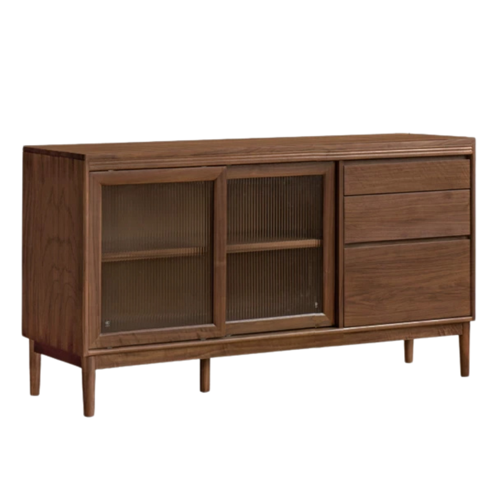 Black Walnut, Oak, Sandalwood, Ash, White Ash Solid Wood Rock Board Sideboard