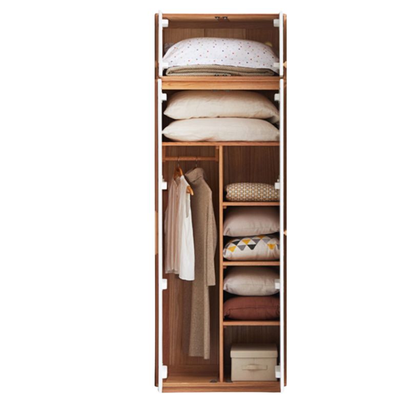 Poplar Solid Wood Modern Nordic Wardrobe