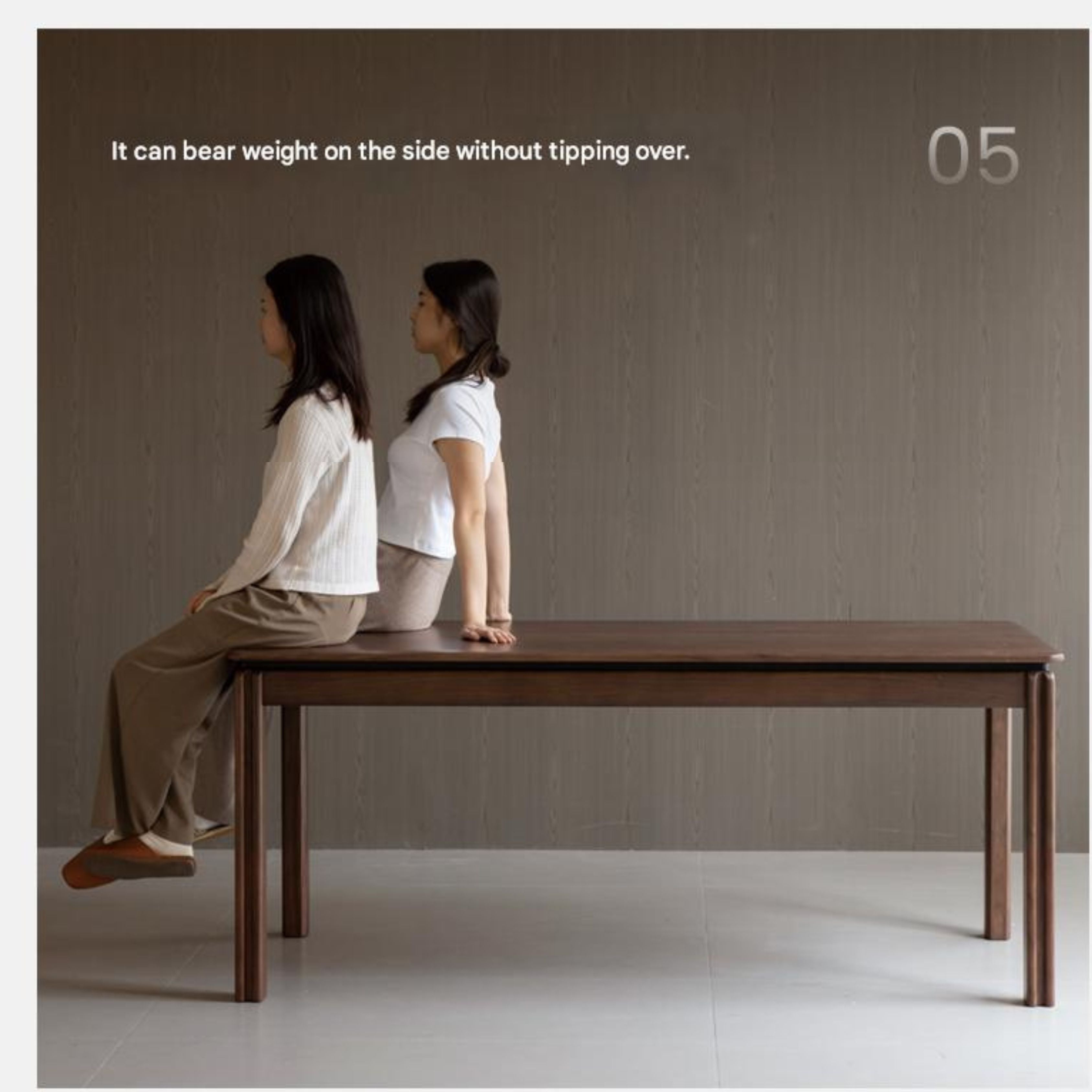 Oak Solid Wood Light Luxury Dining Table