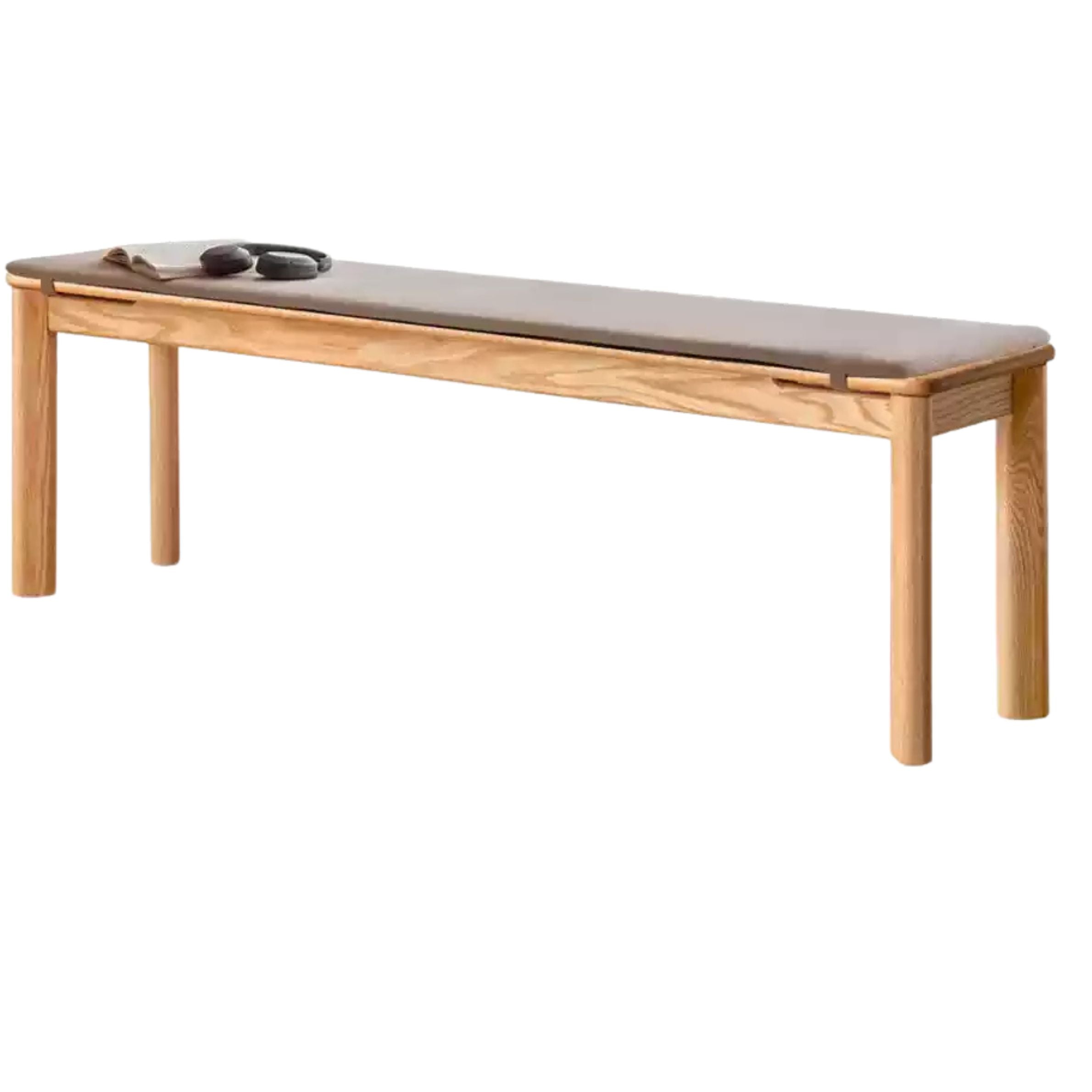 Ash, Oak Solid Wood Modern Long Bench