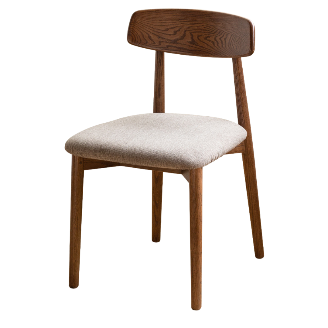 Set 4 pcs Black Walnut, White Ash, Ash, Oak, Cherry, Beech, Solid Rubberwood Dining Chair