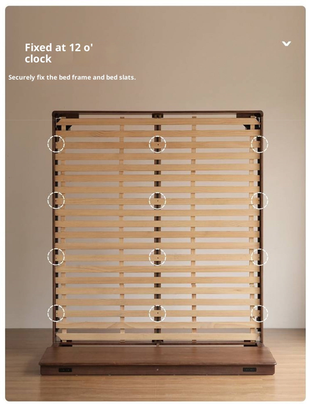 Black Walnut, Sandalwood,Oak Bed with High Headboard