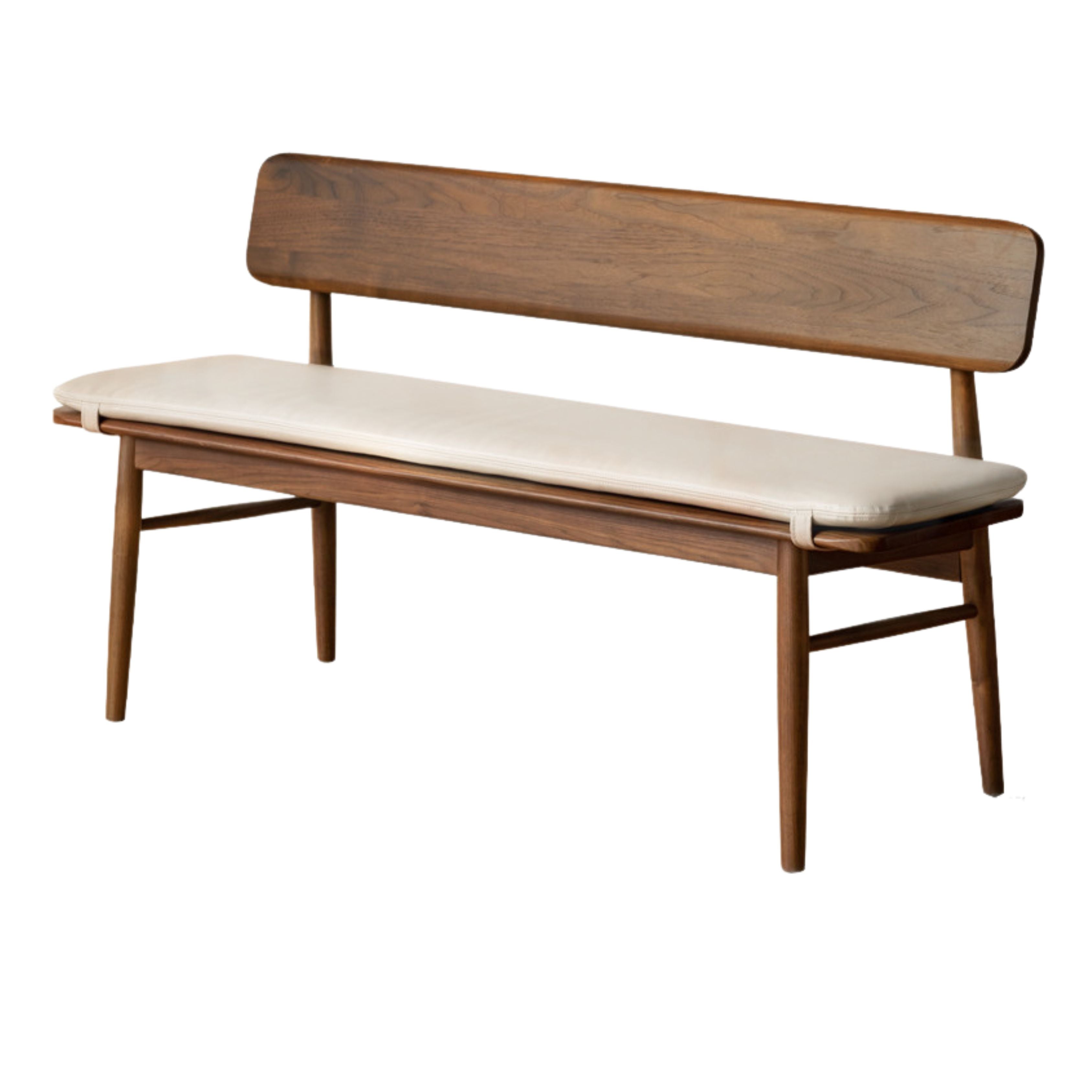 Black Walnut Solid Wood Long Bench