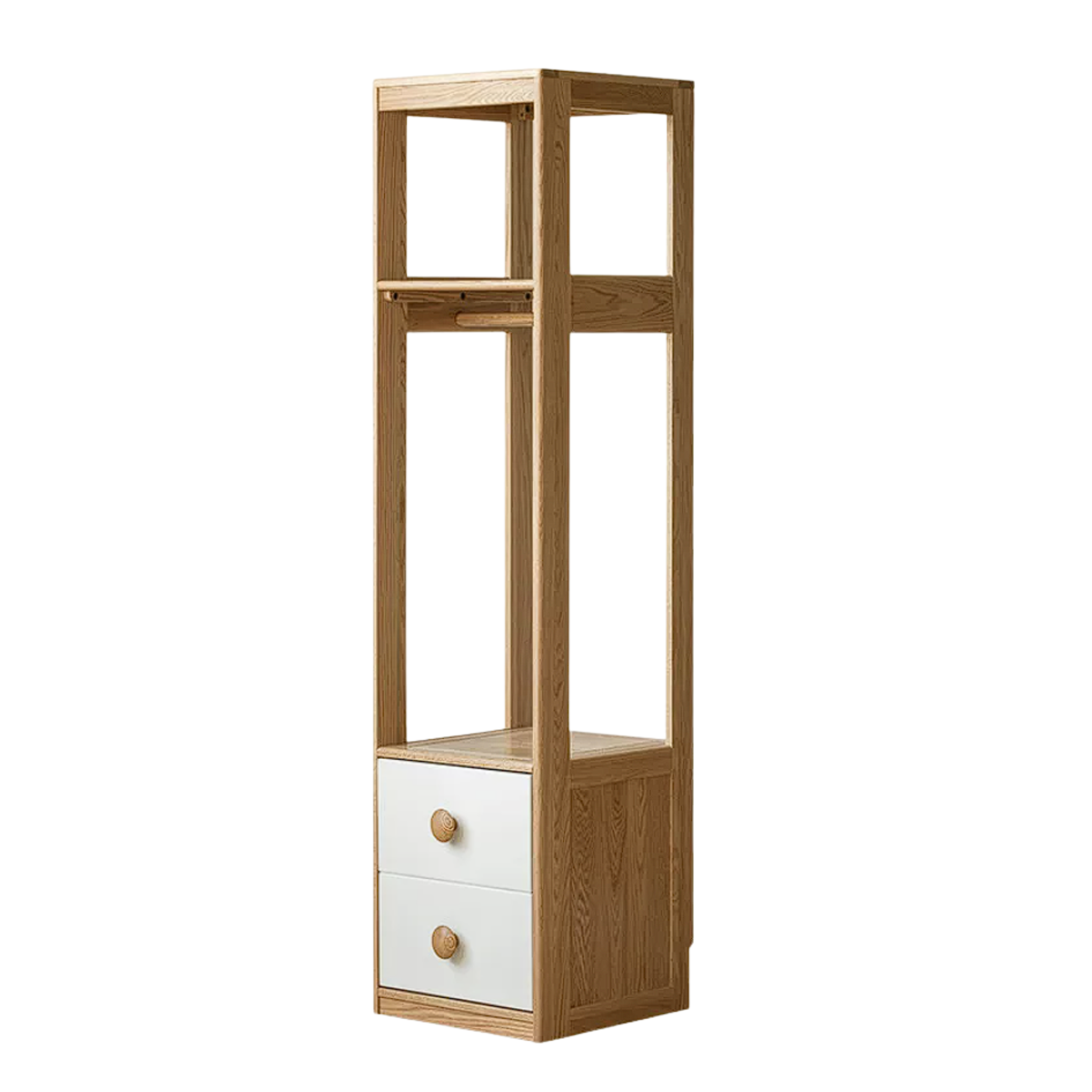 Oak Solid Wood Kids Wardrobe Combination