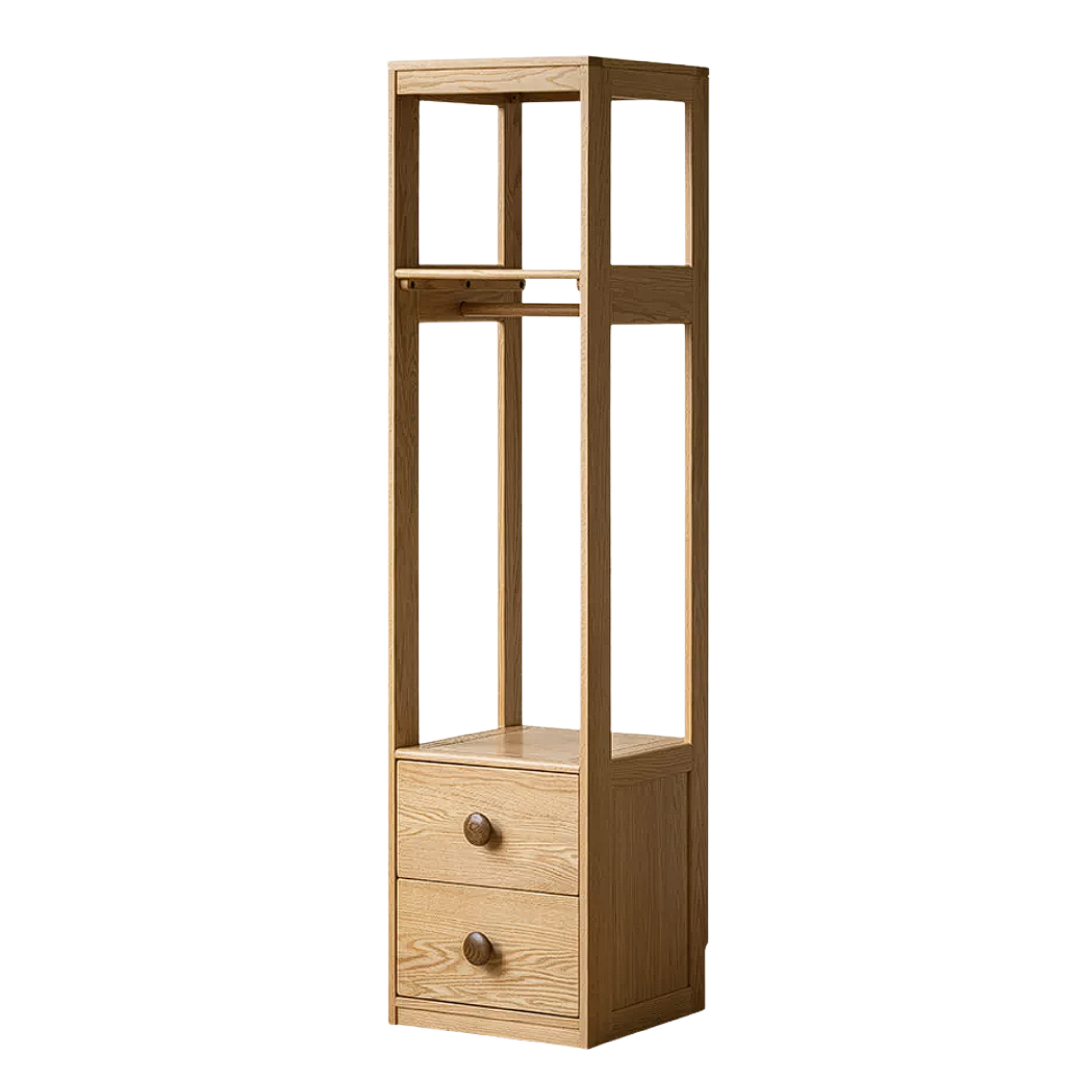 Oak Solid Wood Kids Wardrobe Combination