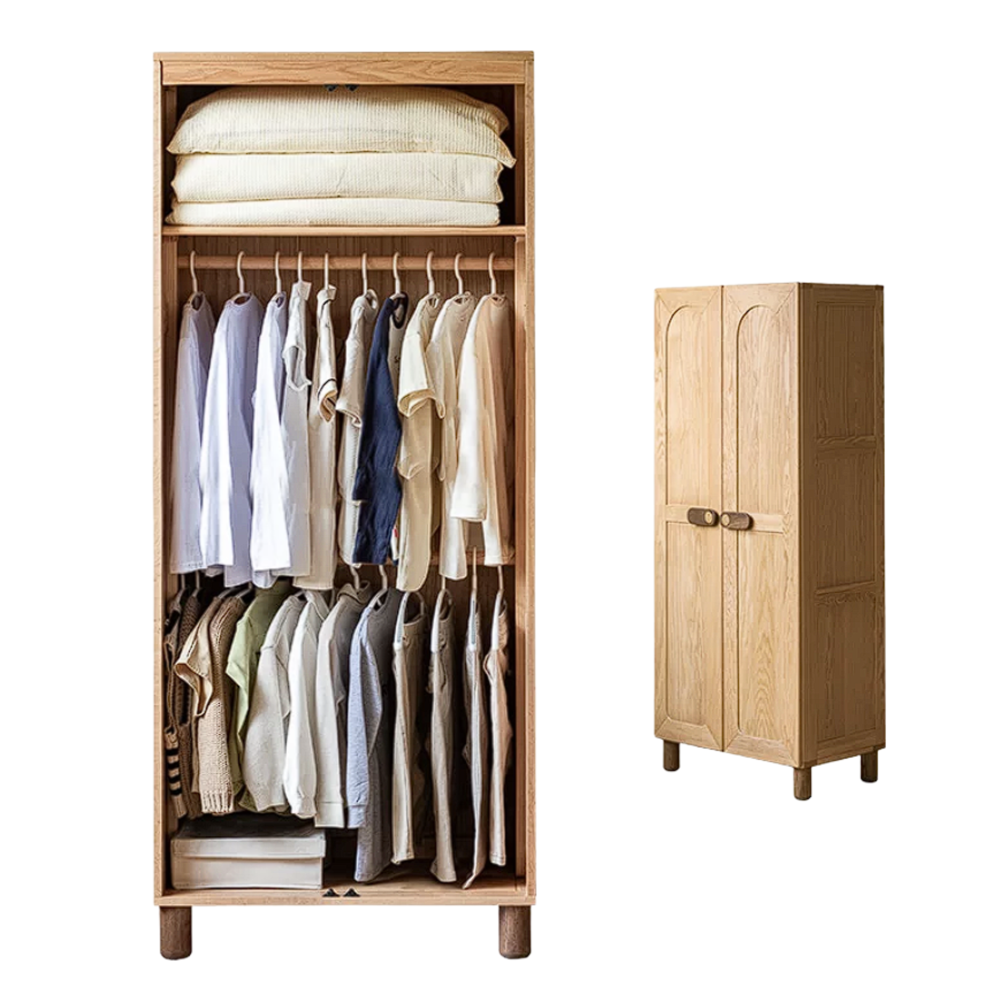 Oak Solid Wood Children's Wardrobe
