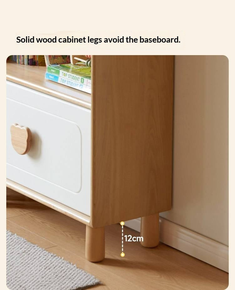 Beech Solid Wood Children's Bookshelf