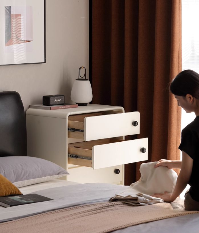 Solid Rubberwood Modern Drawer Chest