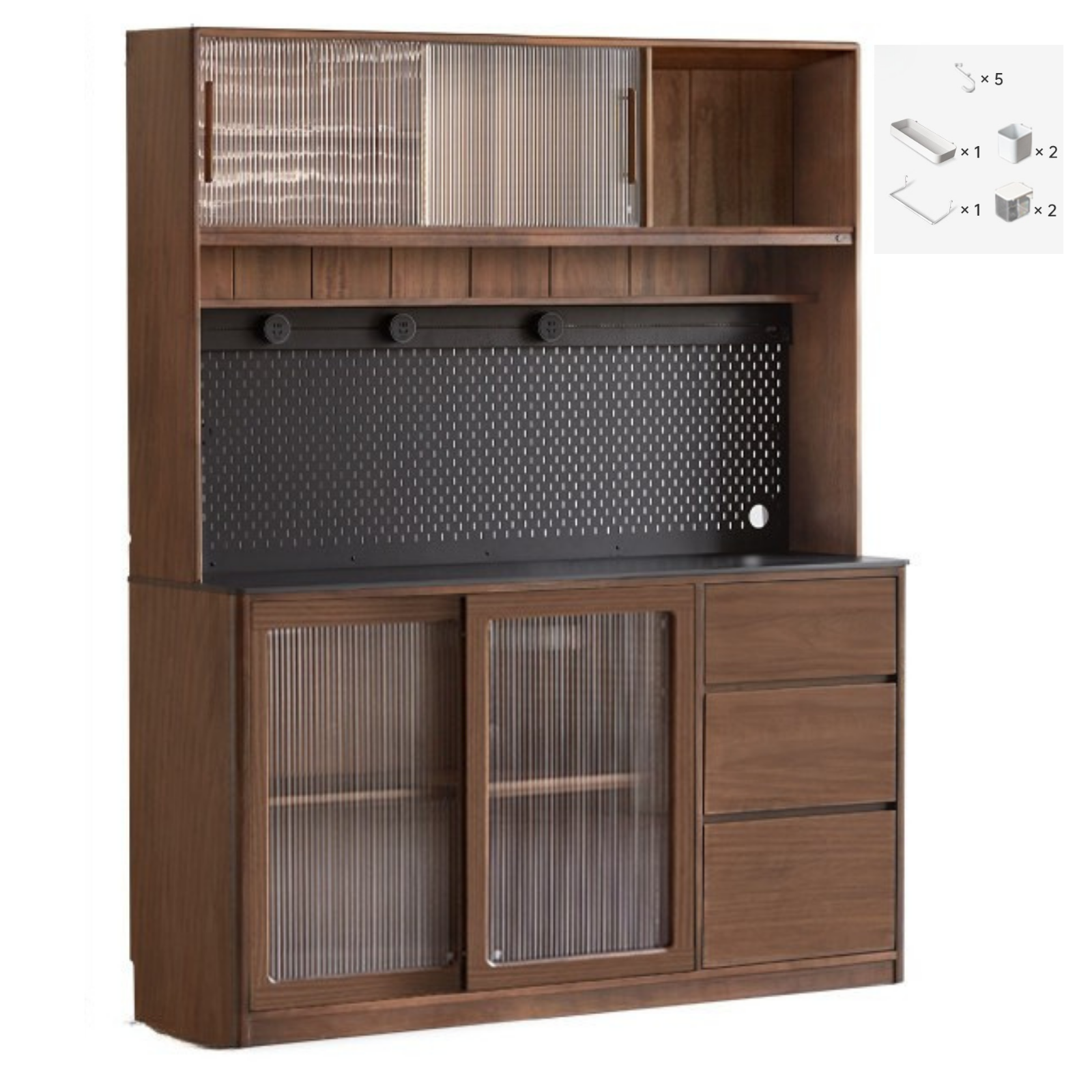 Sandalwood, Ash, White Ash Solid Wood Rock Board Modern Sideboard