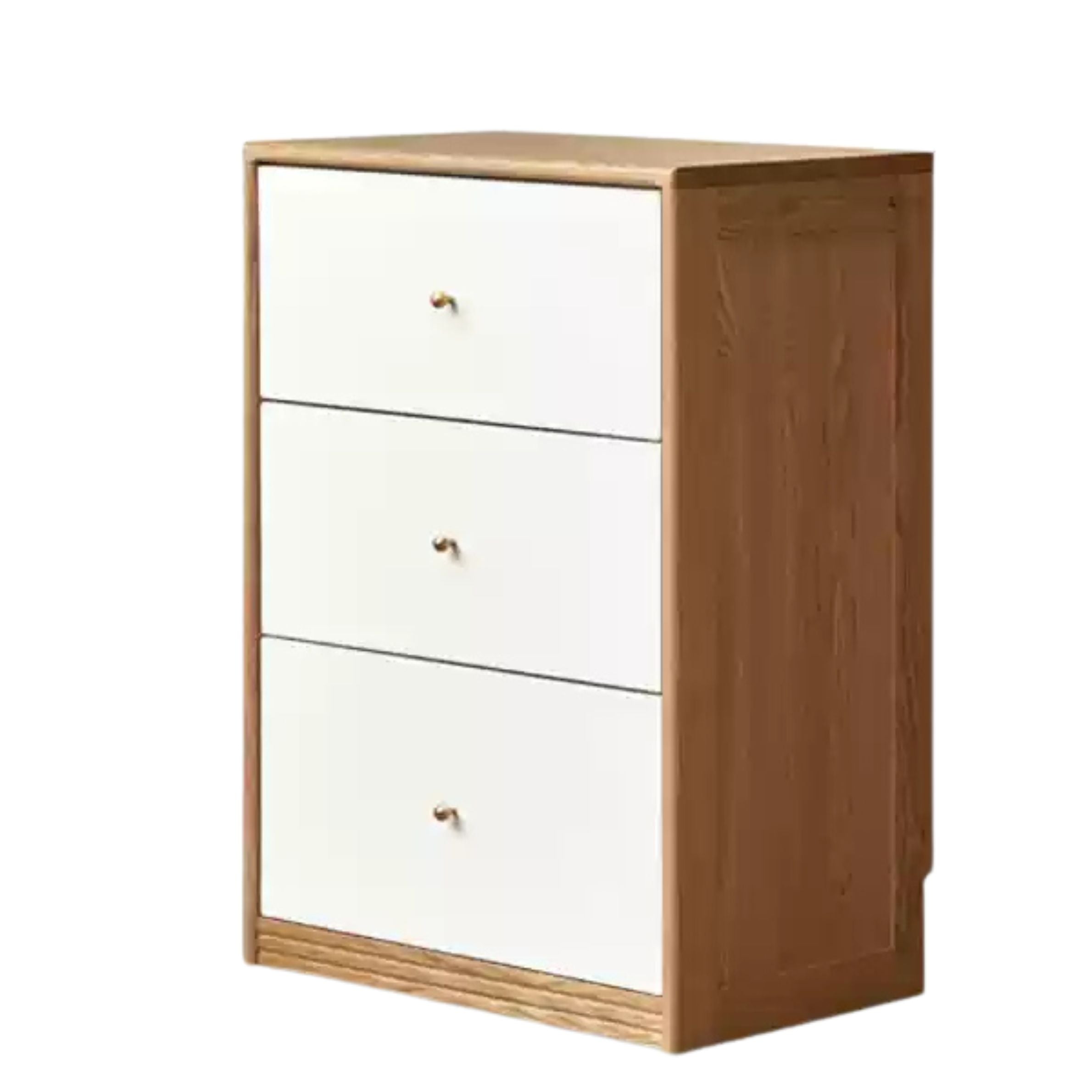 Solid Rubberwood, Oak Solid Wood Combination Bookcase.