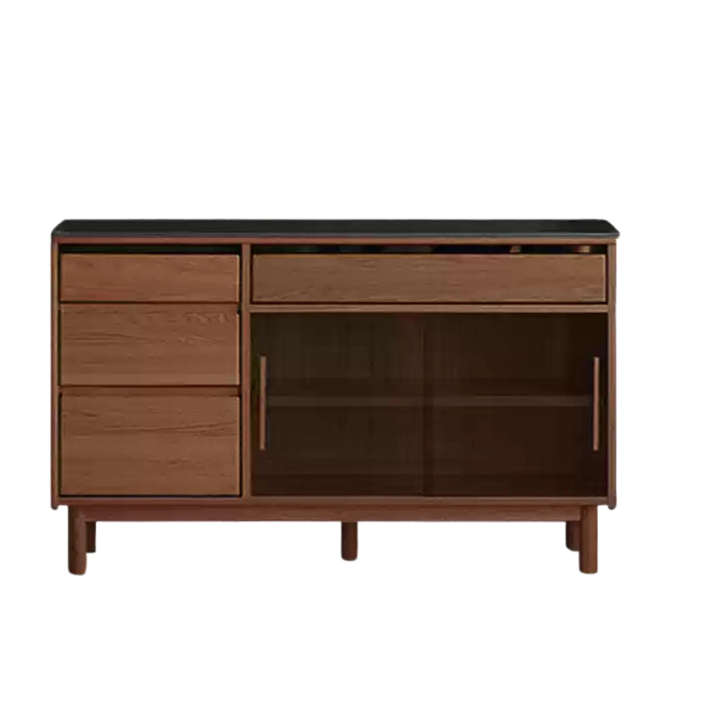 Oak, Ash Solid Wood Modern Rock Board Sideboard