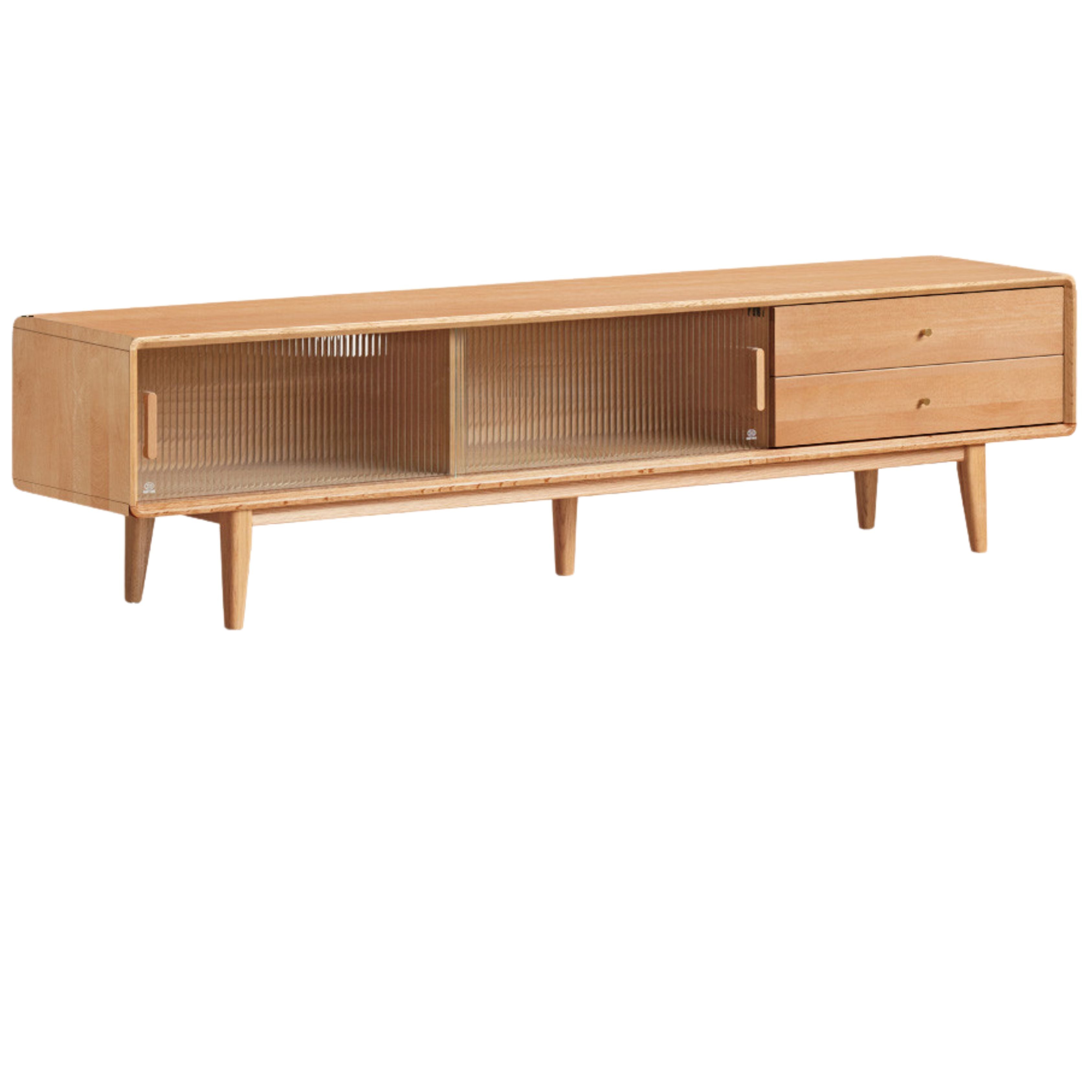 Oak Solid Wood Nordic Modern TV Stand