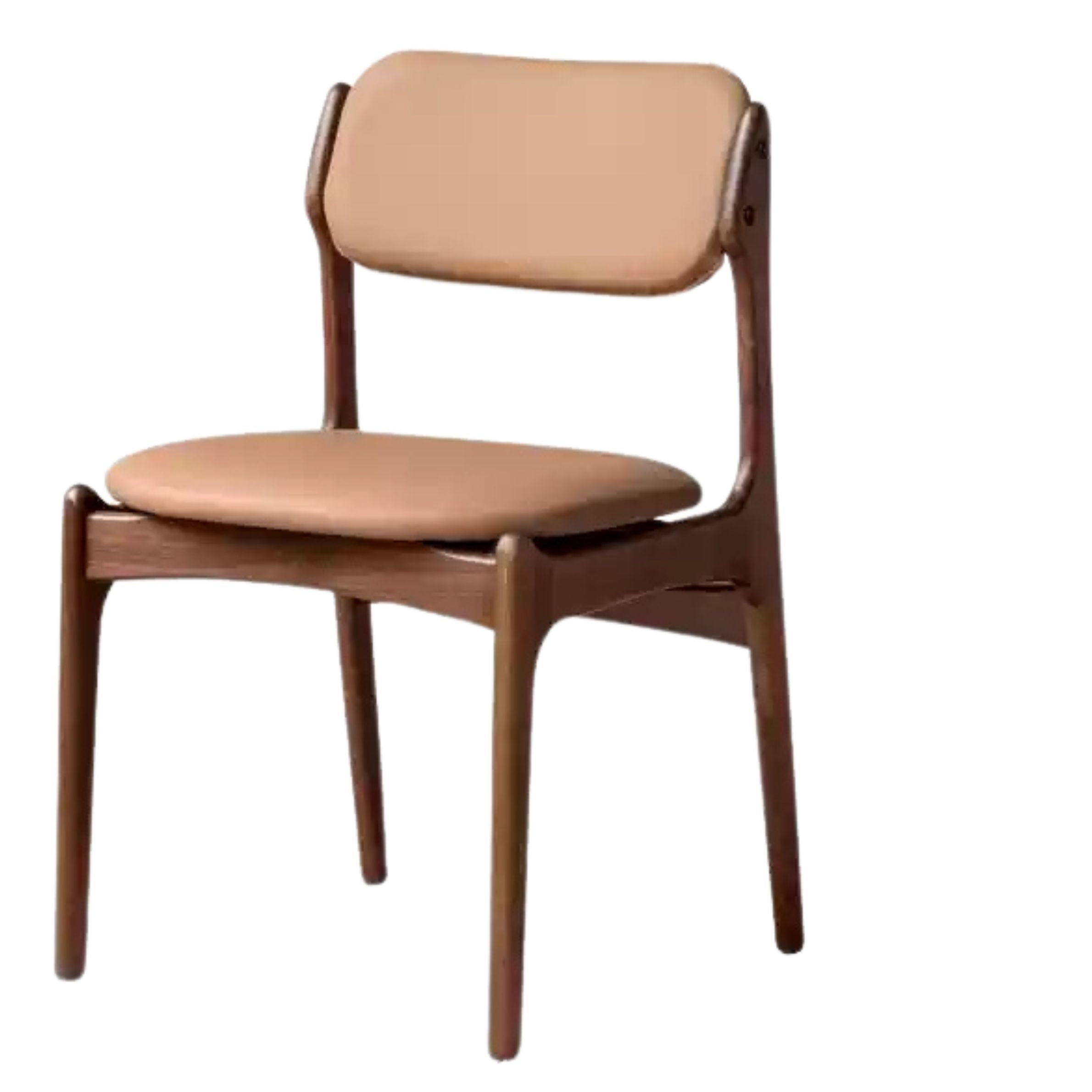 Black Walnut, Sandalwood Solid Wood Modern Dining Chair