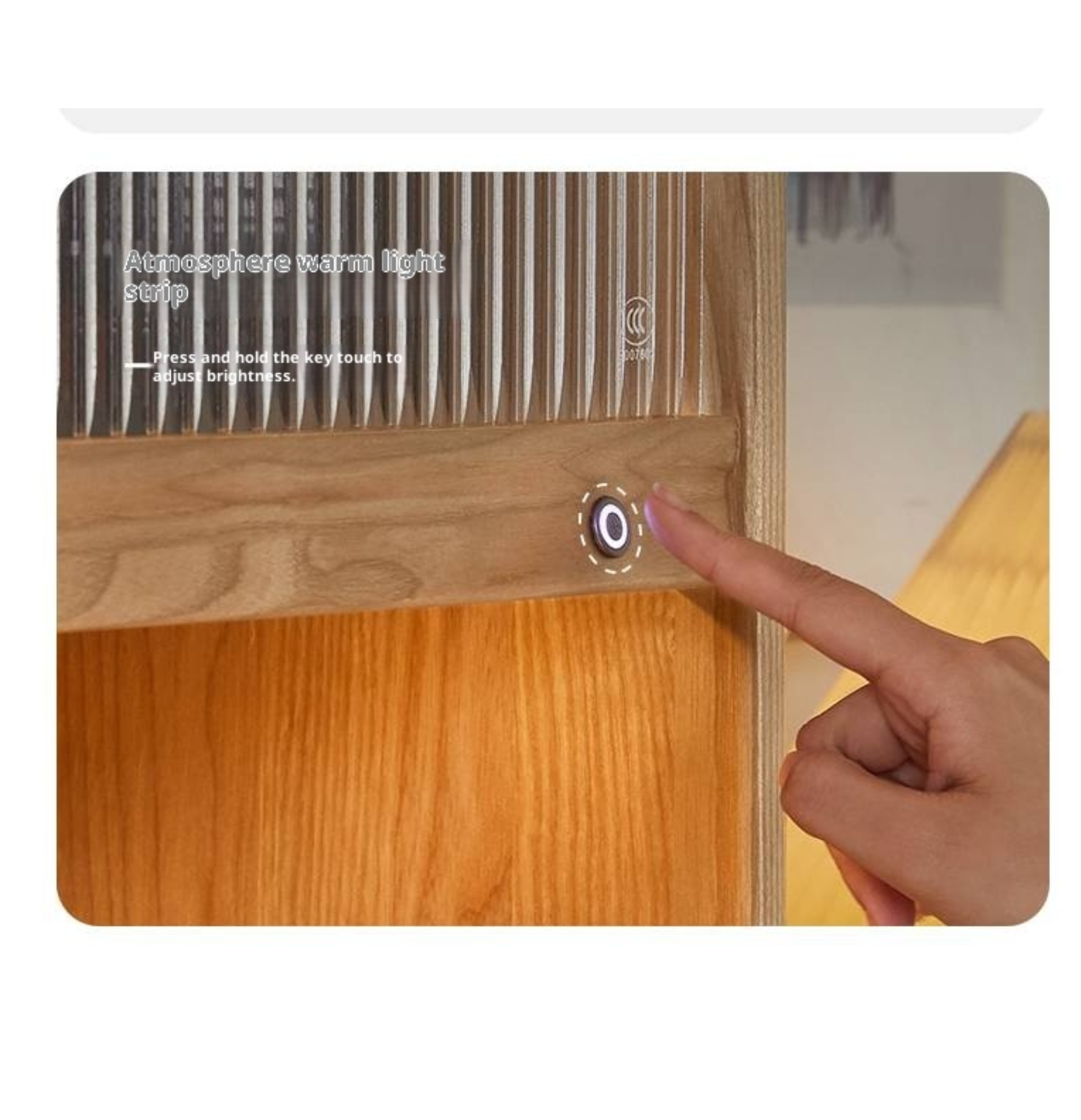 Ash Solid Wood White Wax Rock Plate Sideboard