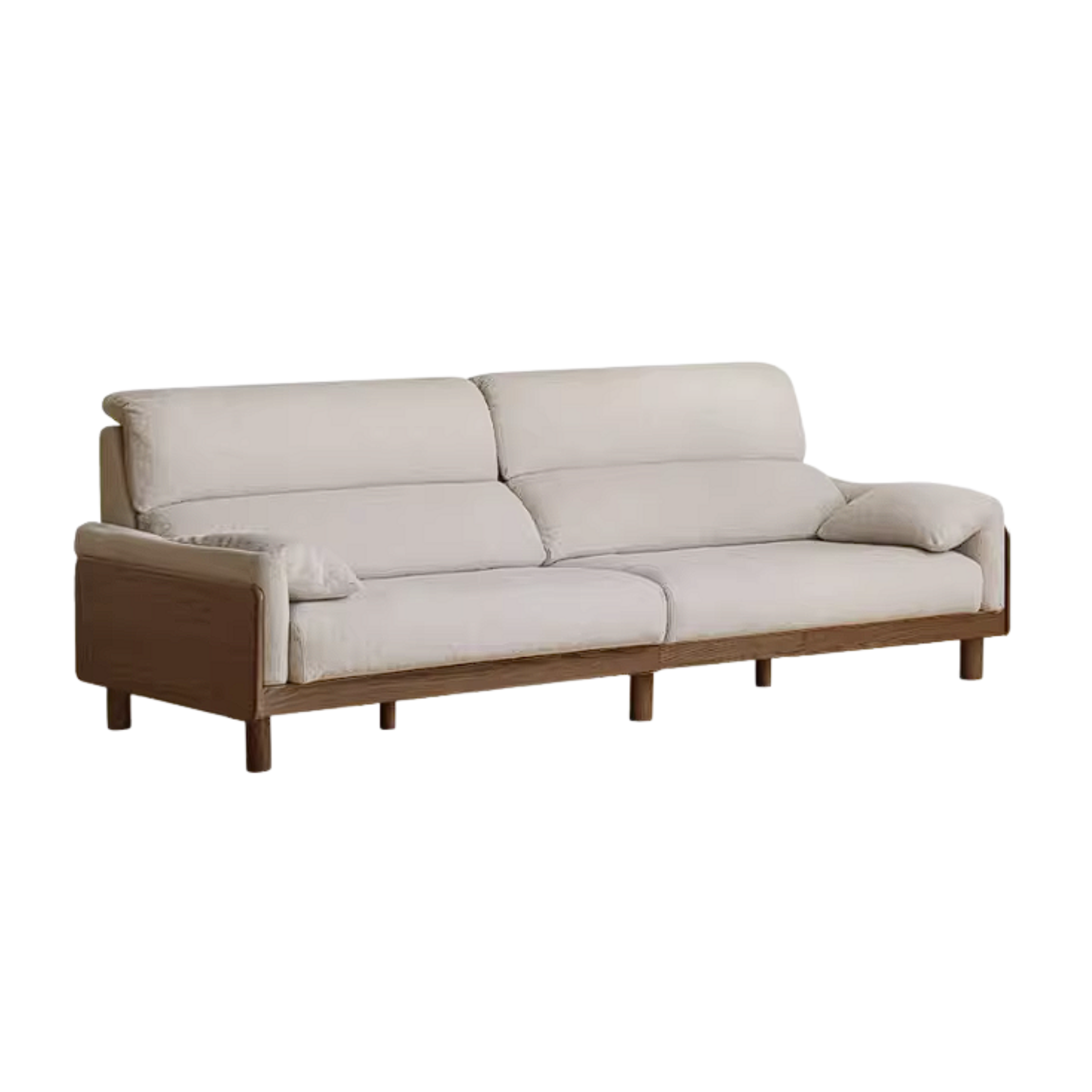 Ash Solid Wood Sofa with Modern Casual Design