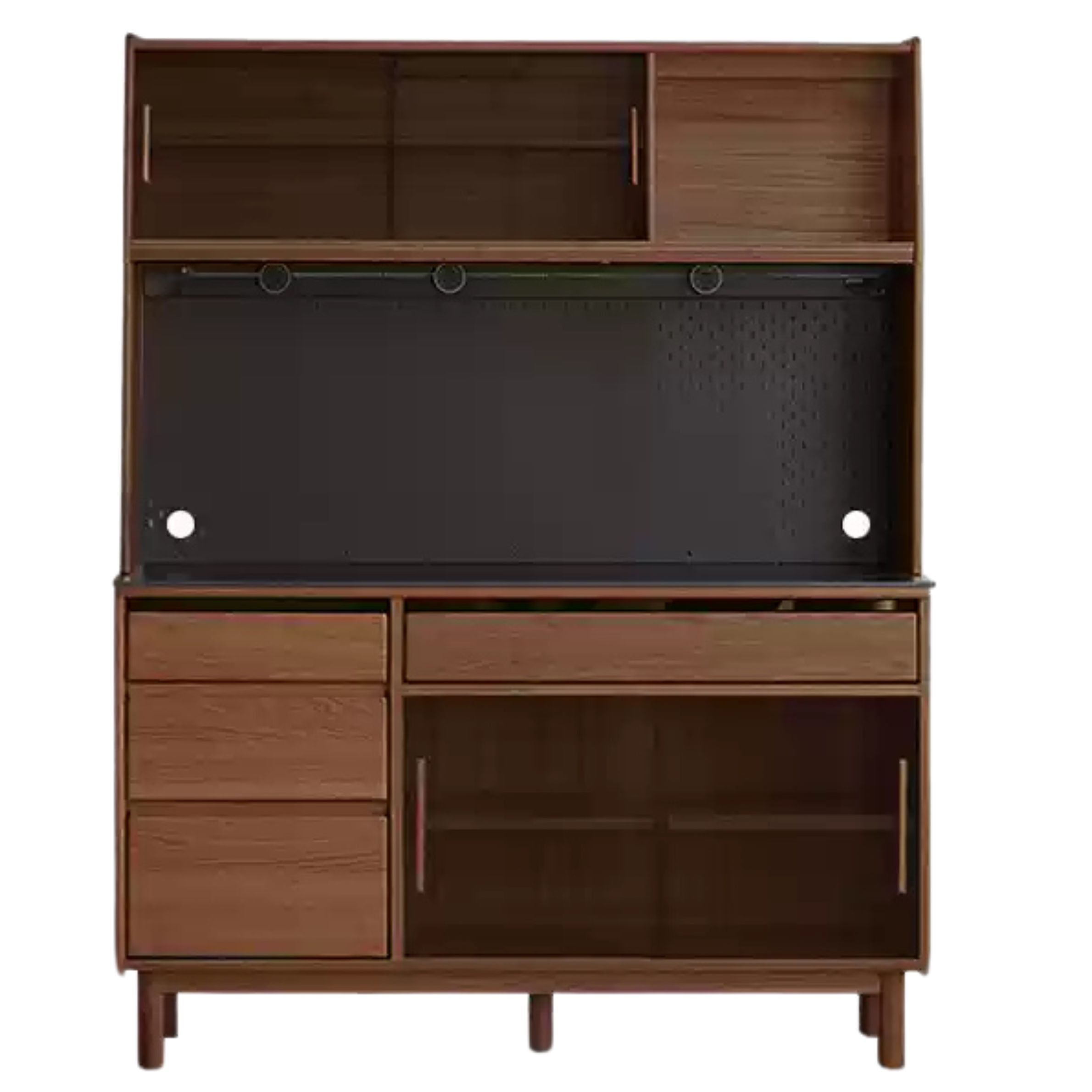 Oak, Ash Solid Wood Modern Rock Board Sideboard