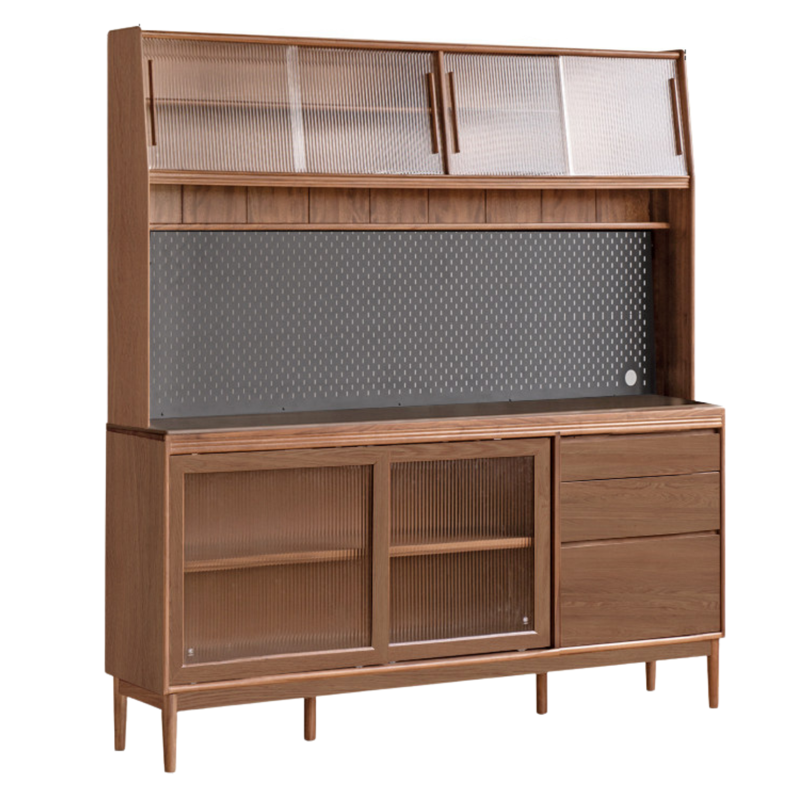 Black Walnut, Oak, Sandalwood, Ash, White Ash Solid Wood Rock Board Sideboard