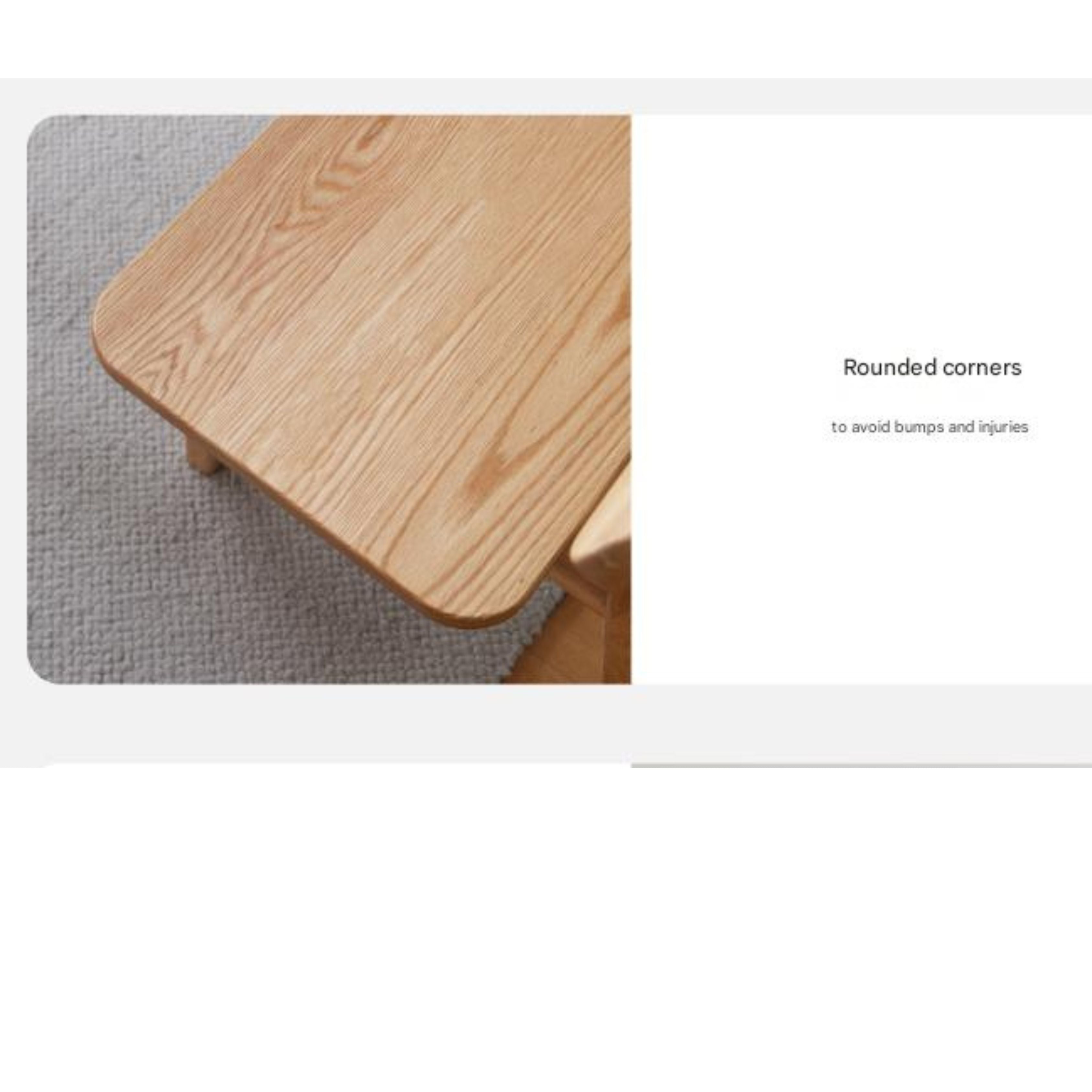 Ash, Oak Solid Wood Nordic Long Bench