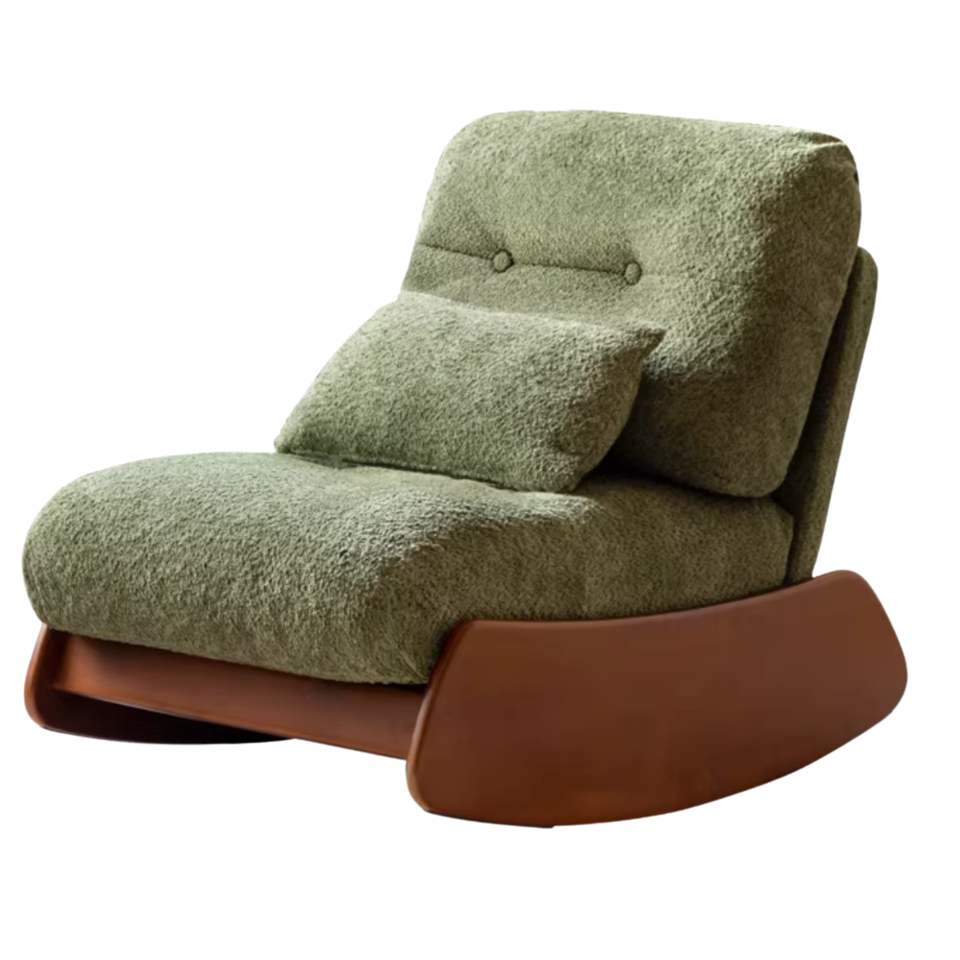 Oak, Beech Solid Wood Sheep Velvet-Cloud Cotton Leisure Chair)
